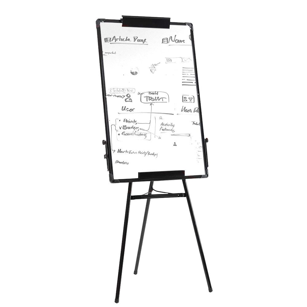 JEOBEST Magnettafel Stativ-Whiteboard 60 x 90cm, Whiteboard mit Ständer, Höhenverstellbar