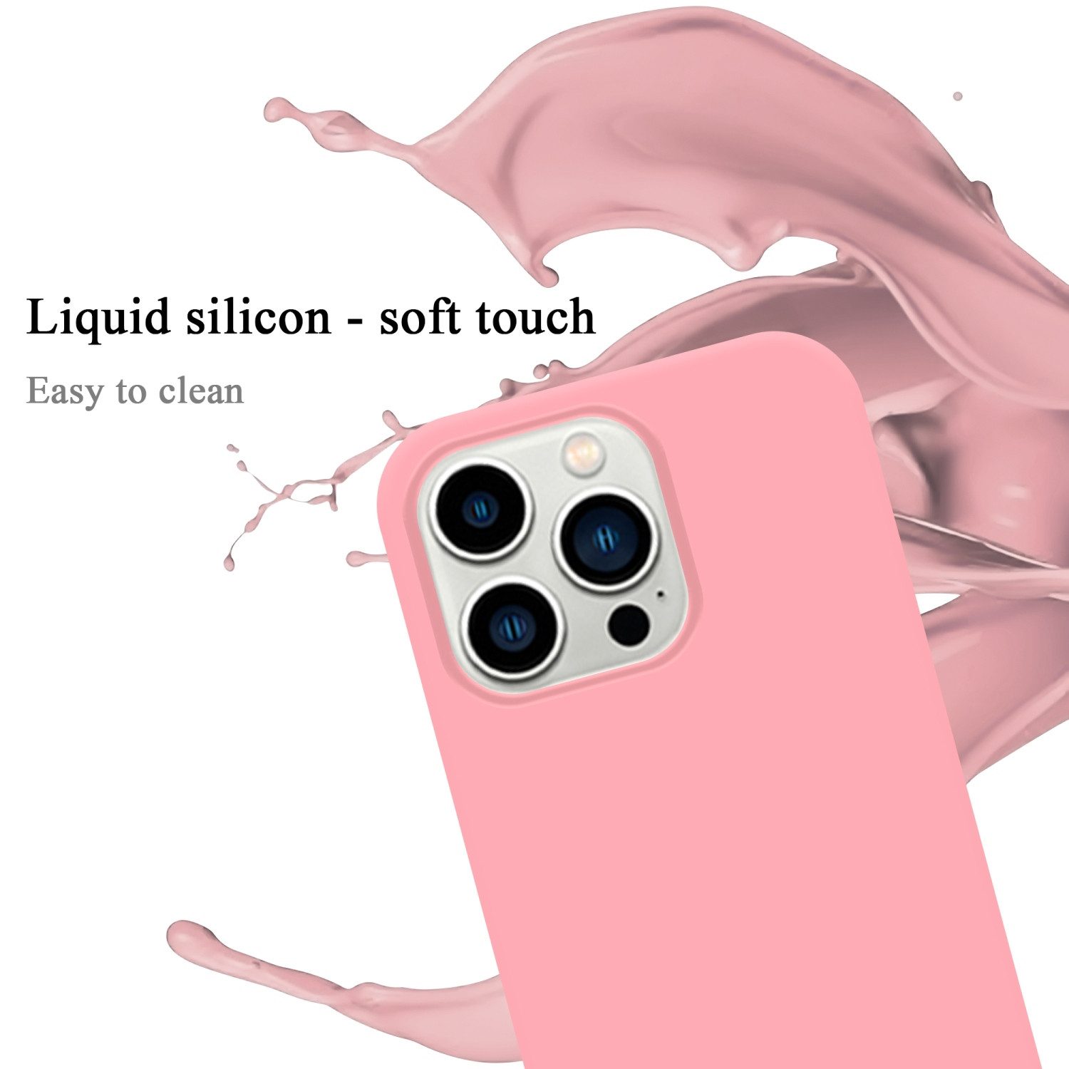 Cadorabo Handyhülle für iPhone 14 PRO MAX Hülle Apple iPhone 14 PRO MAX, Flexible Hülle TPU Silikon Schutzhülle Back Cover Case