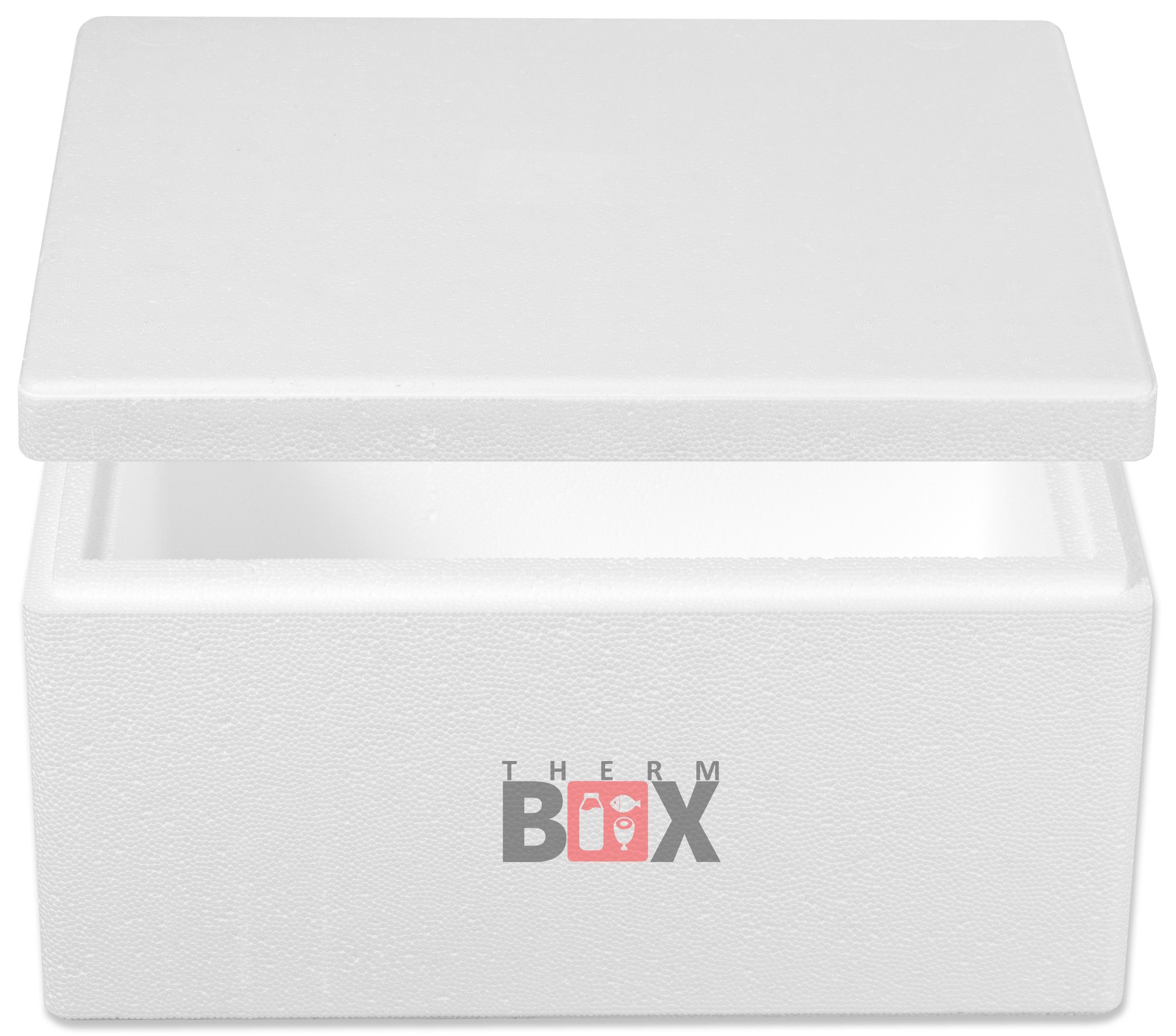THERM-BOX Thermobehälter »Styroporbox 12W«, Styropor-Verdichtet, (Box mit  Deckel im Karton), Wand: 3,0cm Volumen: 12,1L Innenmaß:34x23x15cm  Isolierbox Thermobox Kühlbox Warmhaltebox Wiederverwendbar online kaufen |  OTTO