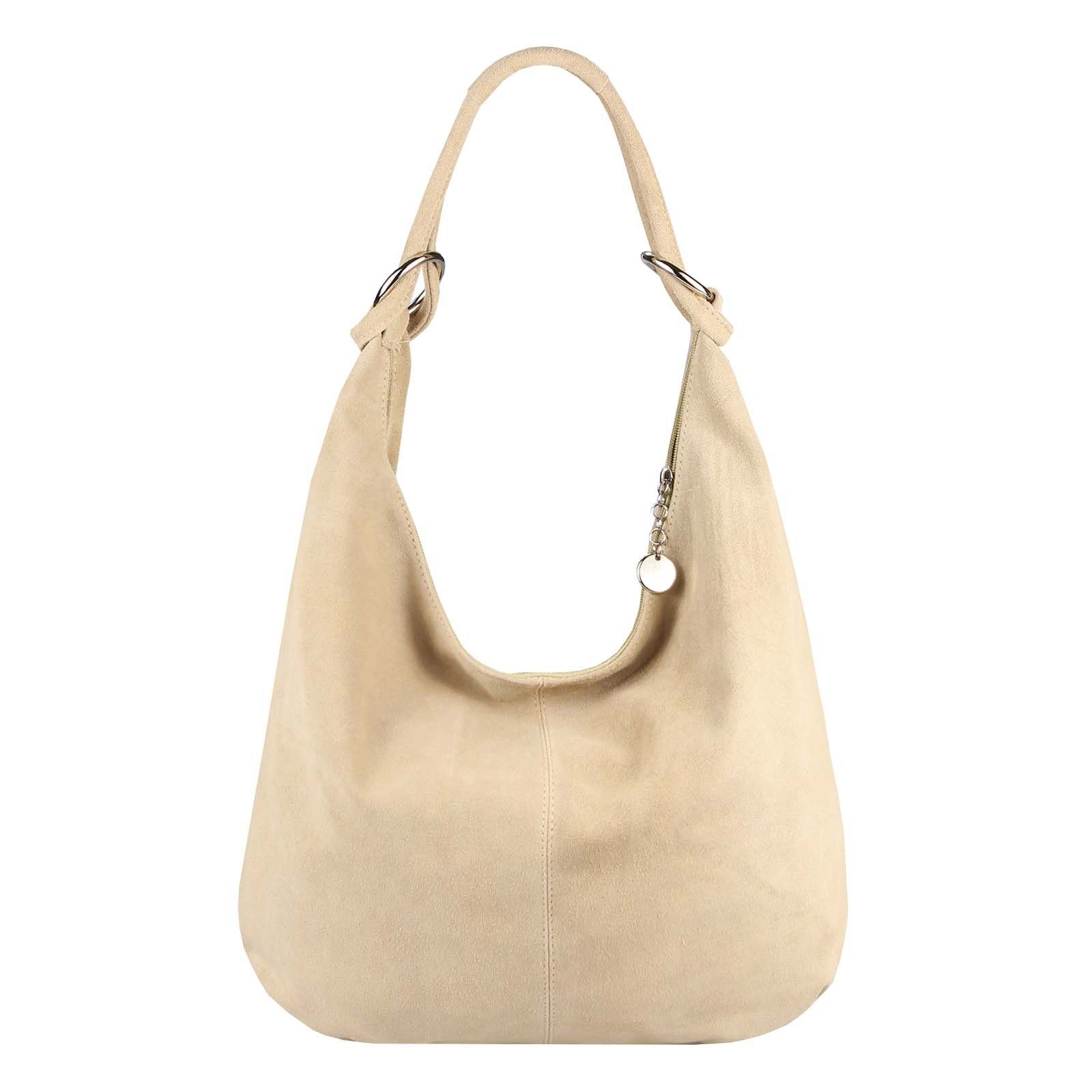 ITALYSHOP24 Schultertasche Made in Italy Damen Leder Tasche Shopper Umhänge günstig online kaufen