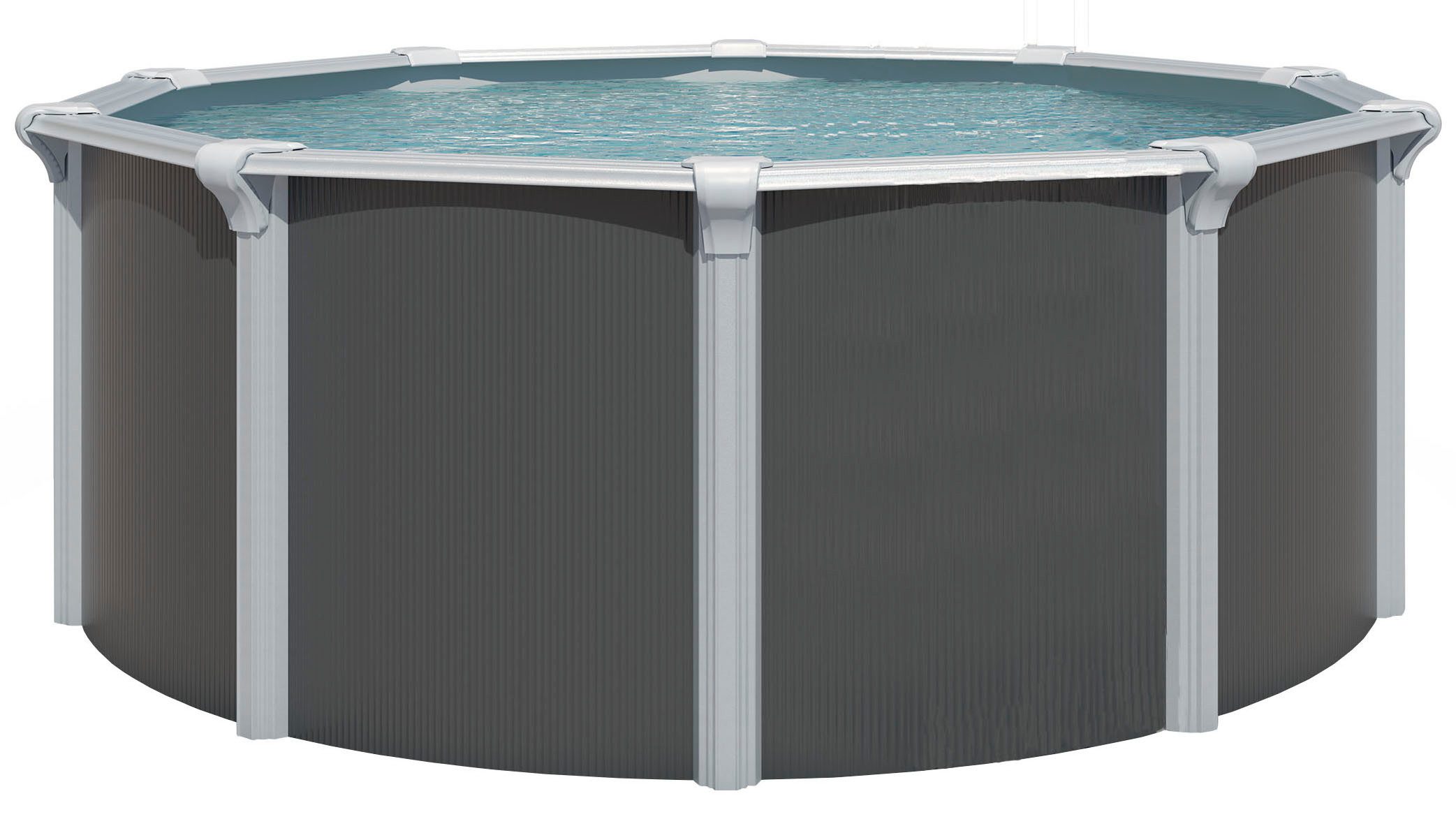 KWAD Rundpool Green line Evolution (Komplett-Set, 10-tlg), 3,6x1,32 Design Folie in blau, sand oder grau erhältlich