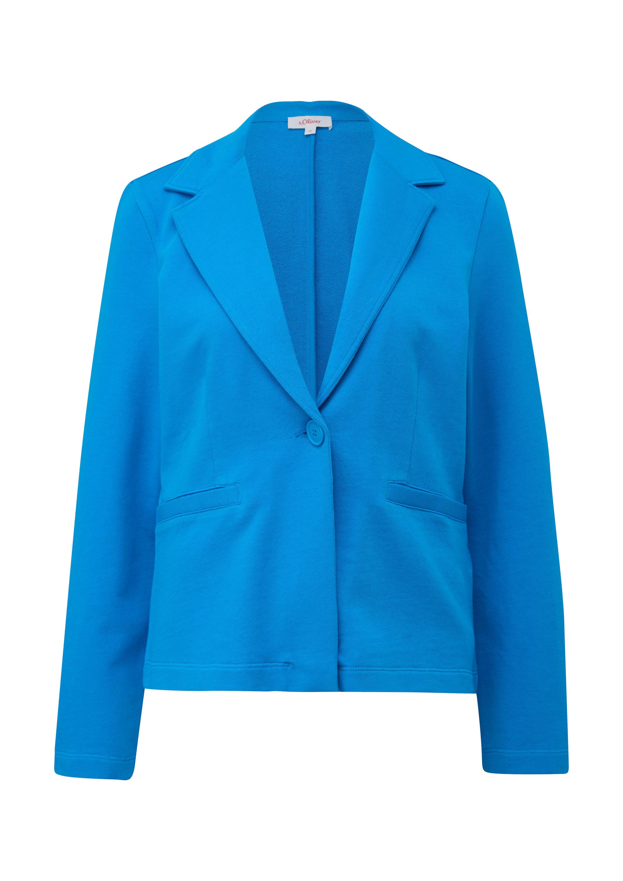 s.Oliver Sweatjacke Sweatshirt Jacke Blazer aus Sweatstoff günstig online kaufen