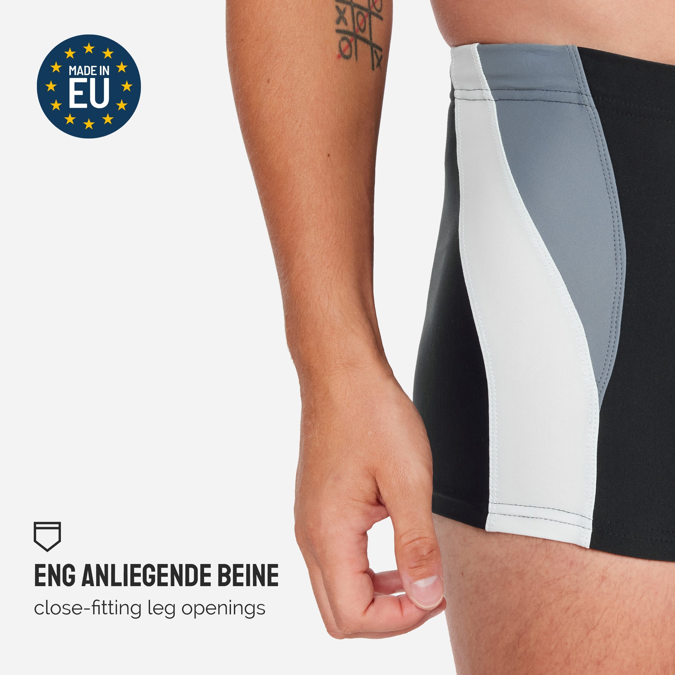 Ladeheid Badeshorts Badehose für Herren Schwimmhose LA40-255