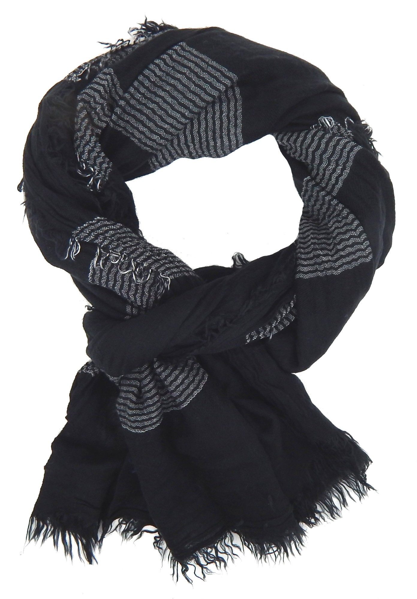 Ella Jonte Modeschal, modischer weicher Herrenschal aus Baumwolle Viskose günstig online kaufen