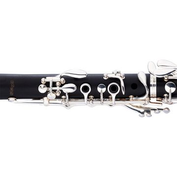 Stagg Bb Klarinette, Boehm System, ABS-Korpus, Klappen und Ringe in Silber Klarinette