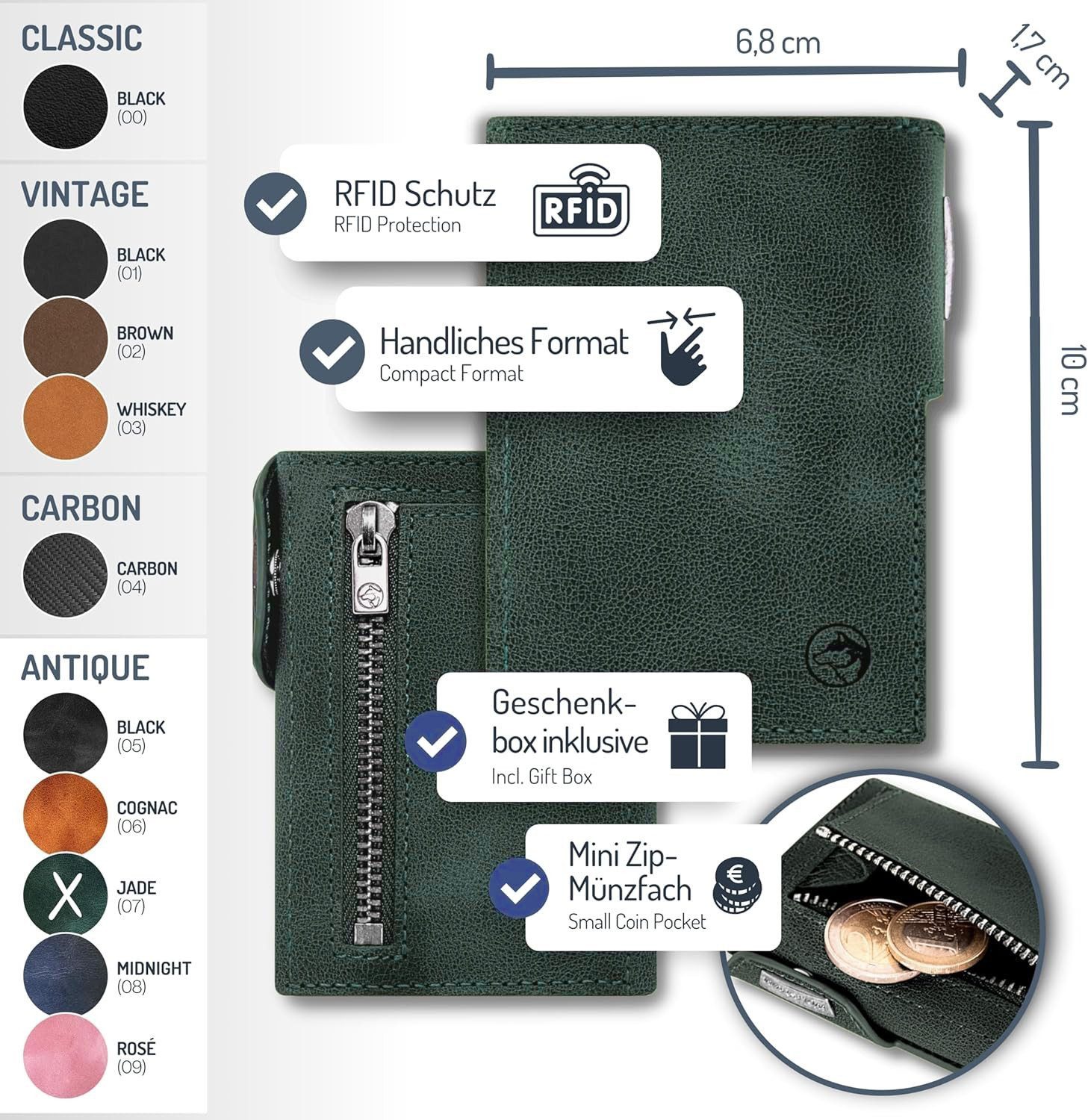 Wolfstrøm Geldbörse 'Svente' Slim Wallet I günstig online kaufen