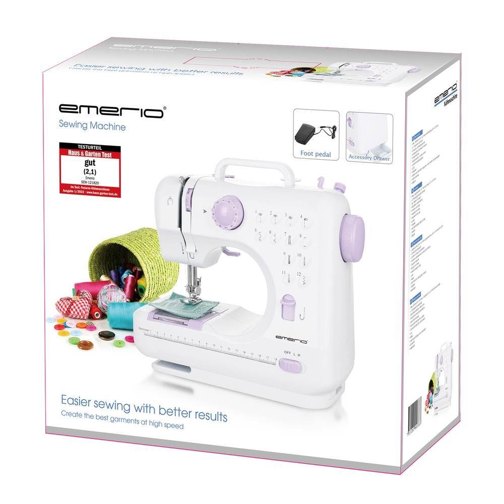 Emerio Freiarm-Nähmaschine Nähmaschine SEW-121820