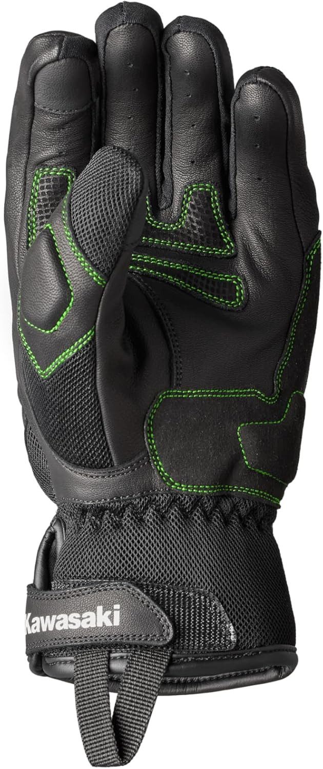 Kawasaki Motorradhandschuhe Kawasaki Dijon 2 Textil Leder Handschuh