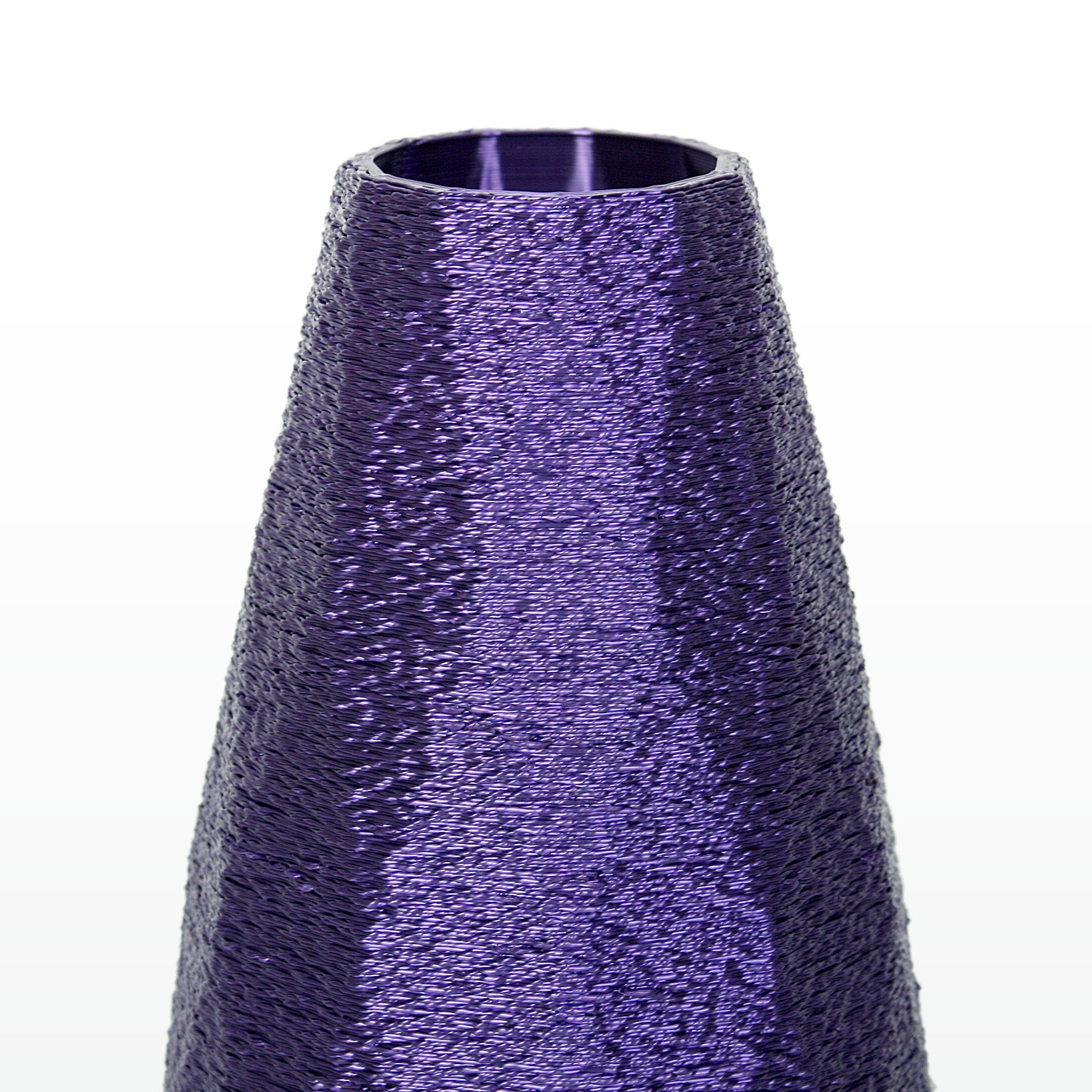 Designer Feder Rohstoffen; & Bio-Kunststoff, Blumenvase nachwachsenden Dekorative Vase wasserdicht Dekovase bruchsicher aus Violet Kreative aus –