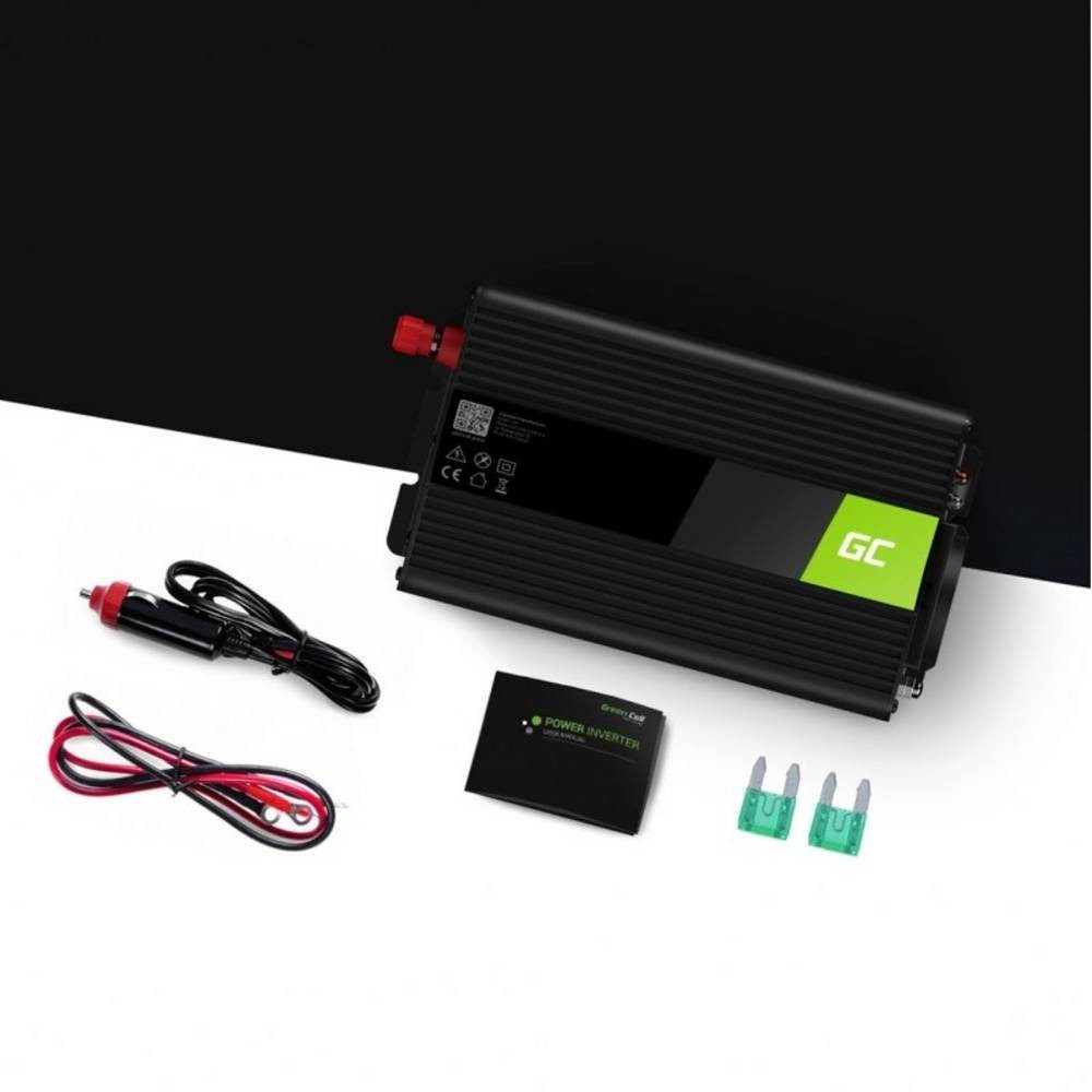Green Cell Wechselrichter Wechselrichter / Spannungswandler 12 auf 230V 500/1000W GC-INV16
