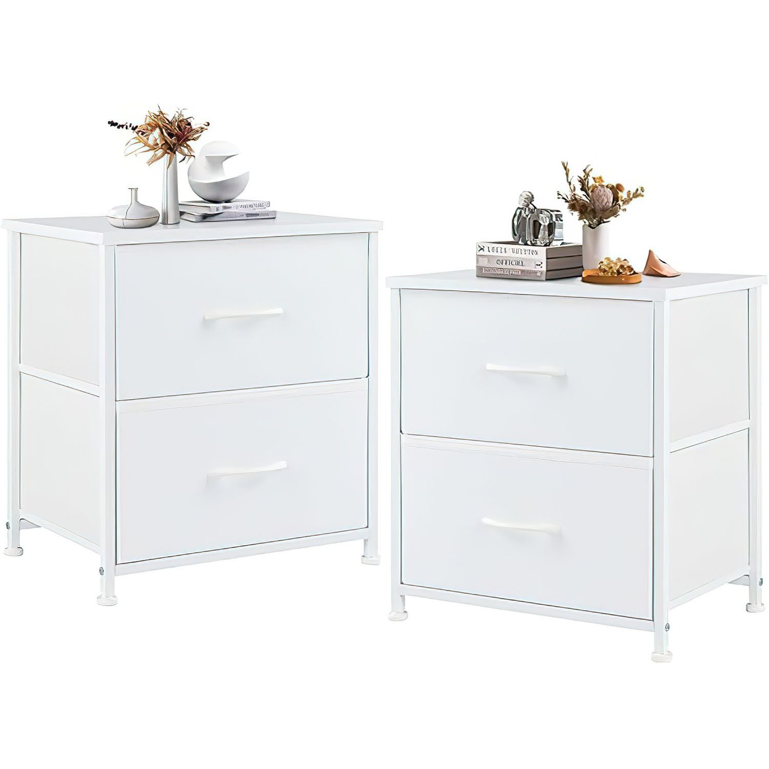 SURFOU Nachttisch 2er Nightstand Kommode Beistelltisch günstig online kaufen