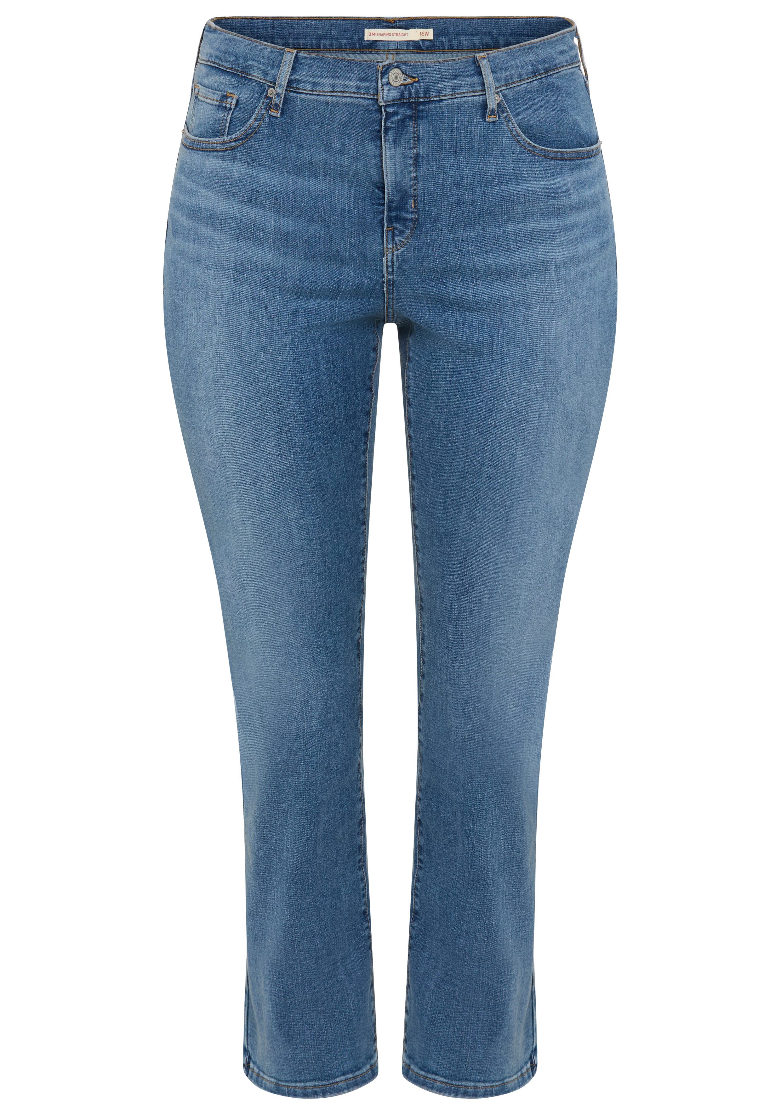 Levi's® Plus Straight-Jeans 314 Shaping Straight in Baumwoll-Stretch