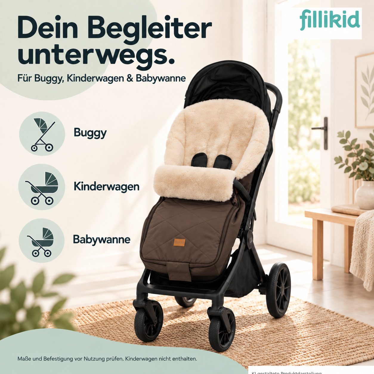 Fillikid Fußsack Winterfußsack Comfort Exclusiv – Bild 5 von 5