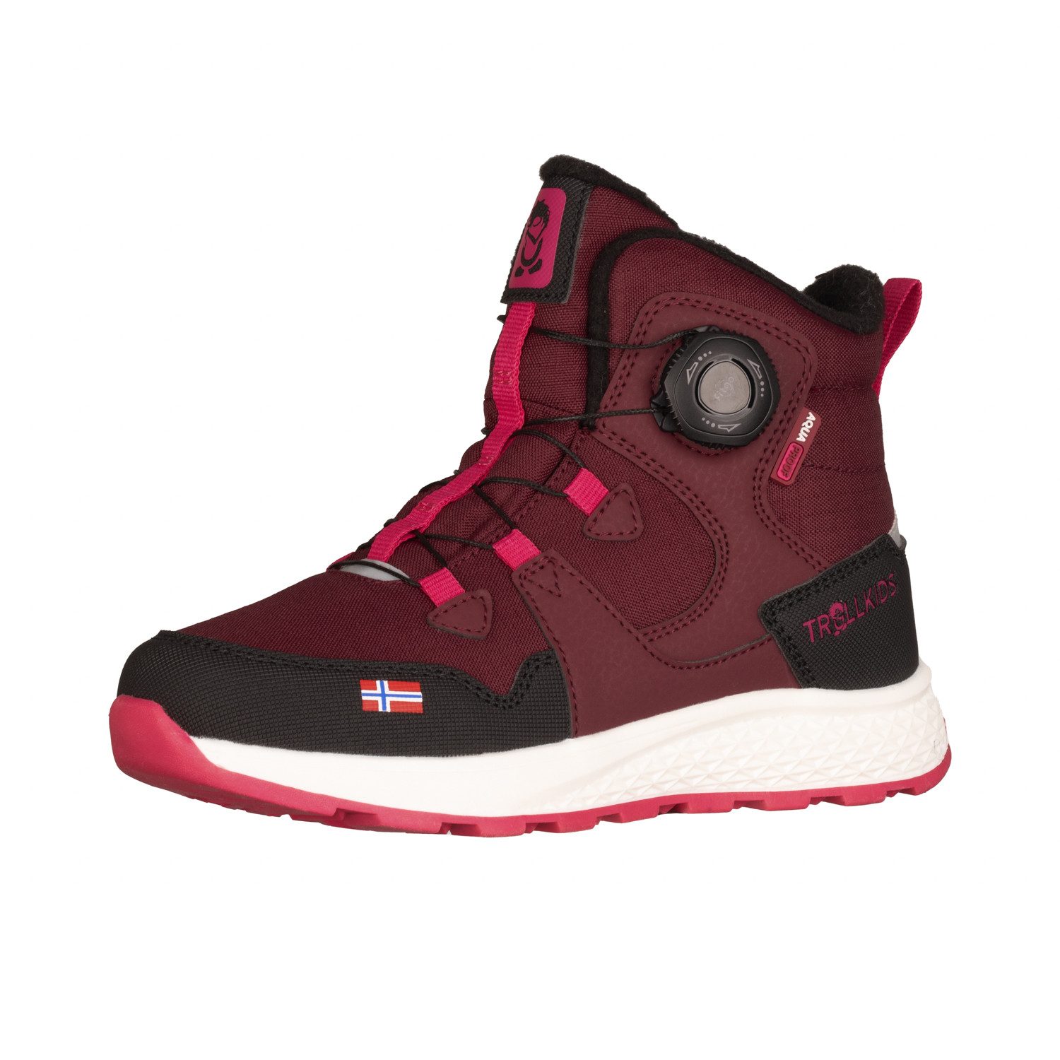 TROLLKIDS KIDS BERGEN WINTER MID CUT Winterstiefel wasserdicht, fitgo Schnellschnürsystem, reflektierende Details