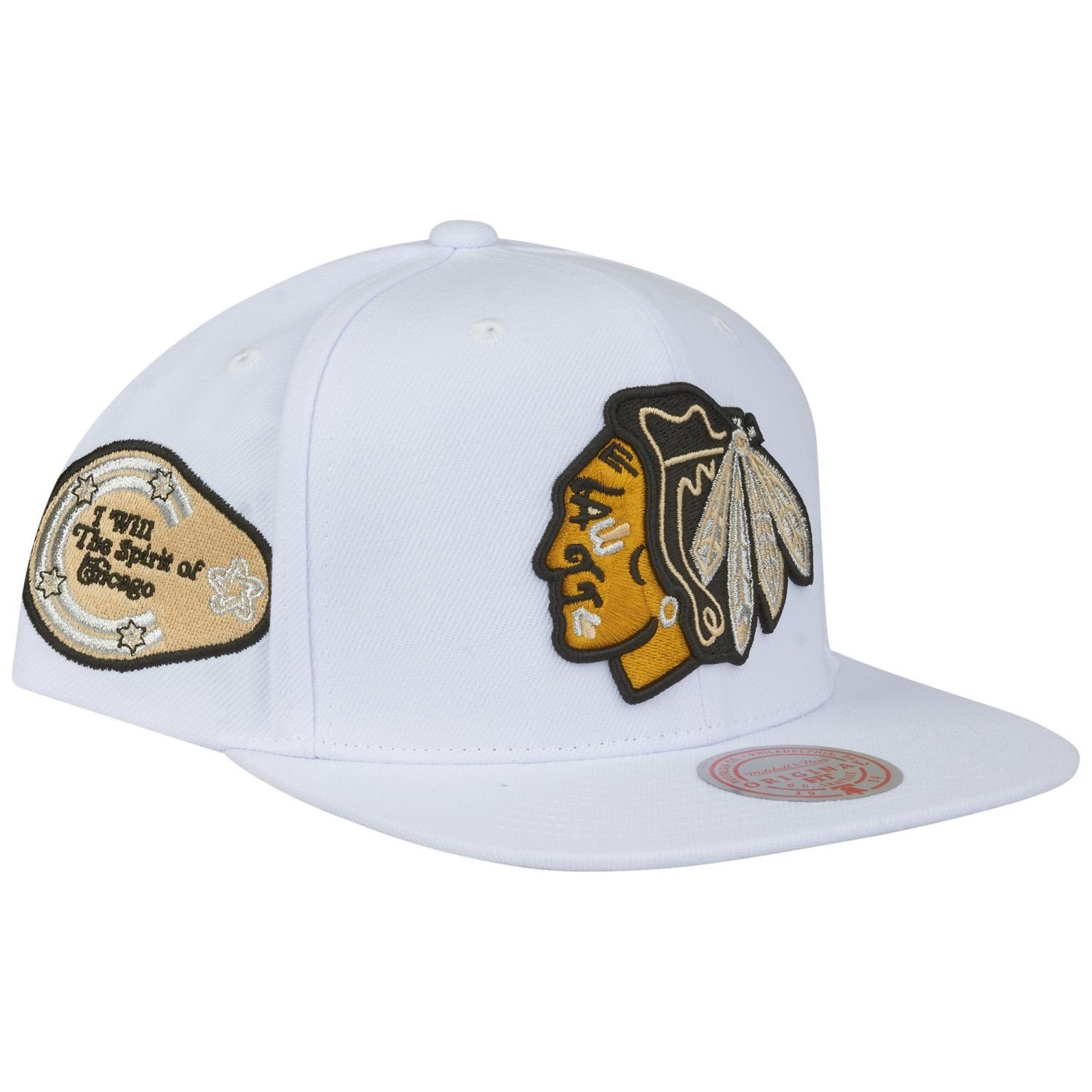 Mitchell & Ness Snapback Cap Blackhawks Chicago WHITE