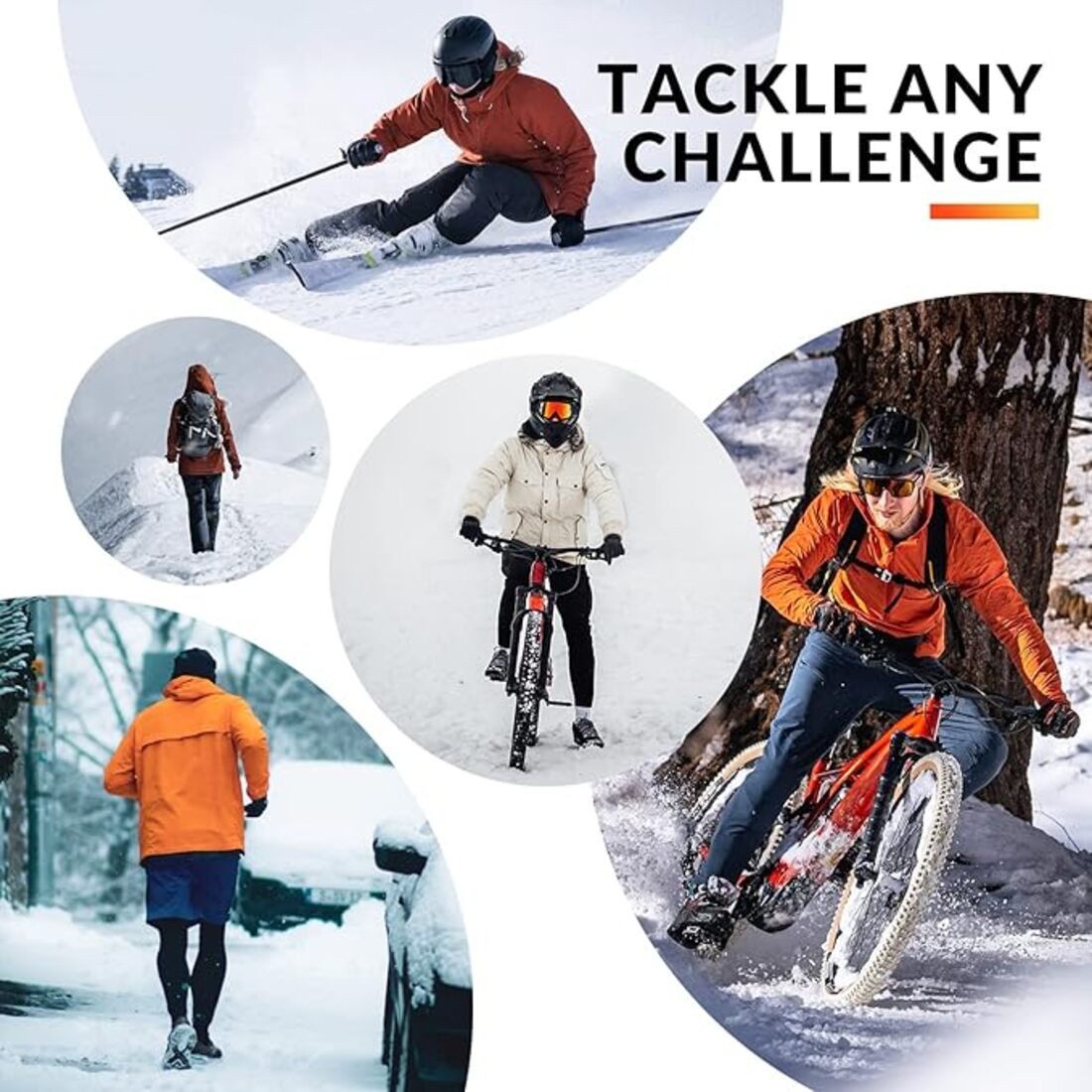 ROCKBROS Sturmhaube Winter Balaclava für Outdoorsports Warm Winddicht Skimaske