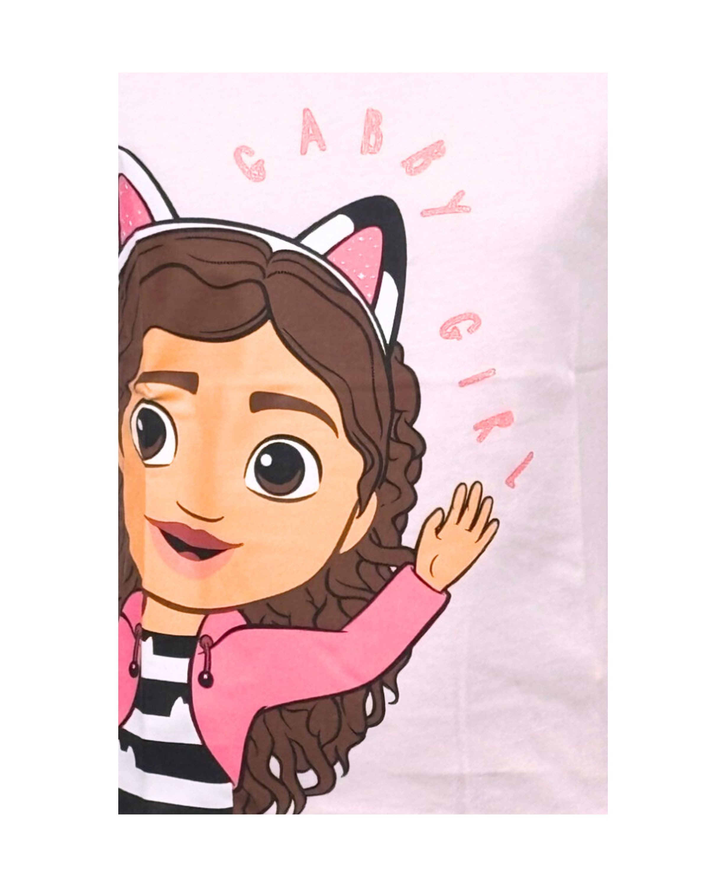Dreamworks Gabby’s Dollhouse Langarmshirt Gabby Girl Mädchen Shirt mit Glitzer Gr. 98 - 128 cm