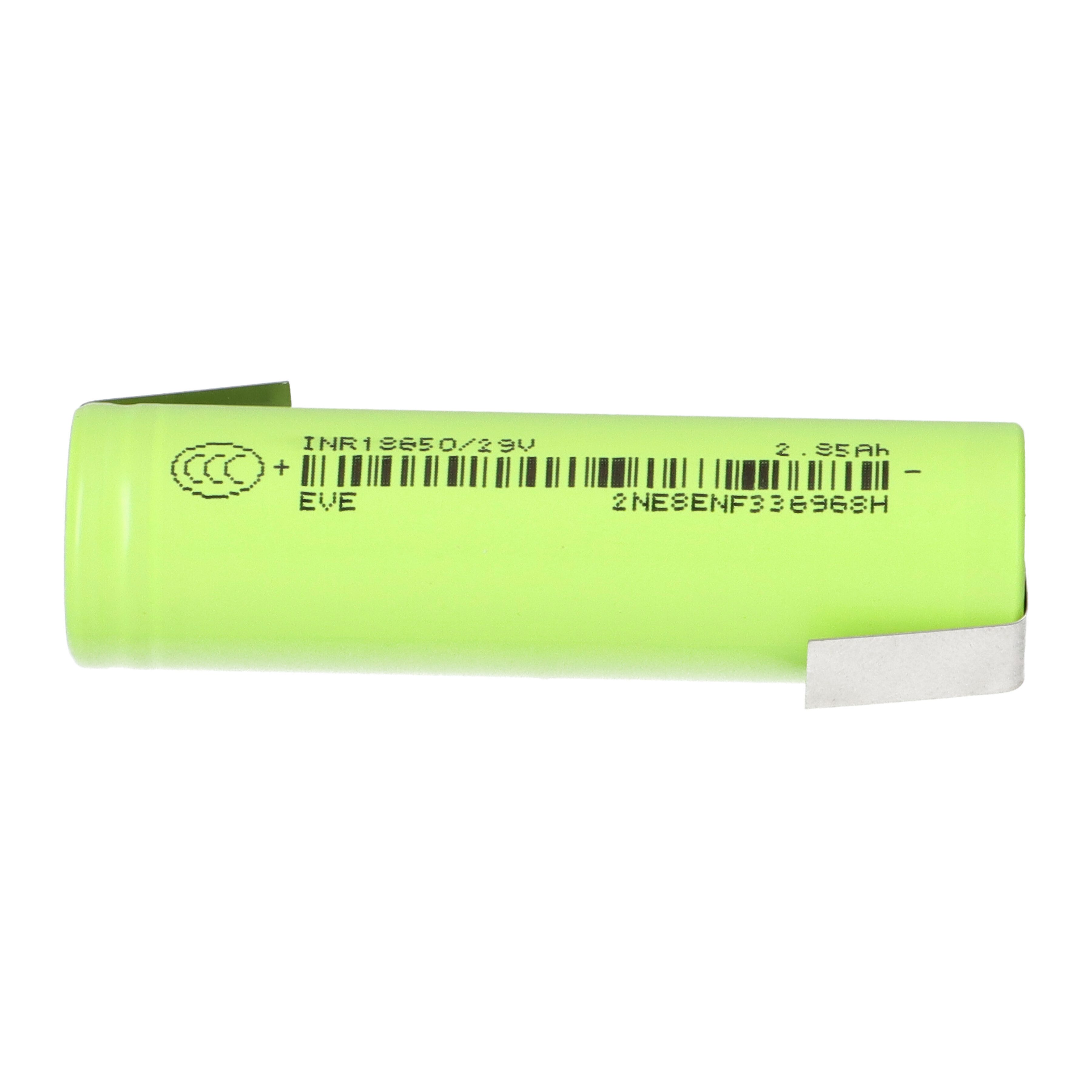 EVE EVE INR18650-29V 2850mAh 3,6V Li.Ion Entladestrom 8.4A Z-Lötfahne Akku
