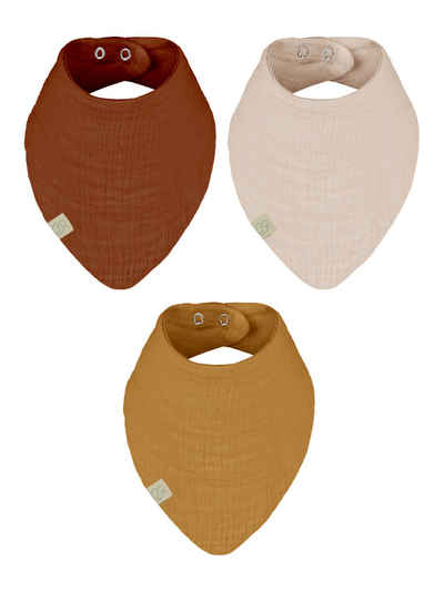 bistyle Dreieckstuch (3 St) Baby Musselin Lätzchen Halstuch Mehrfarbig, (Set, 3-St. 3er-Pack), Sabberlätzchen für Junge und Mädchen Unisex