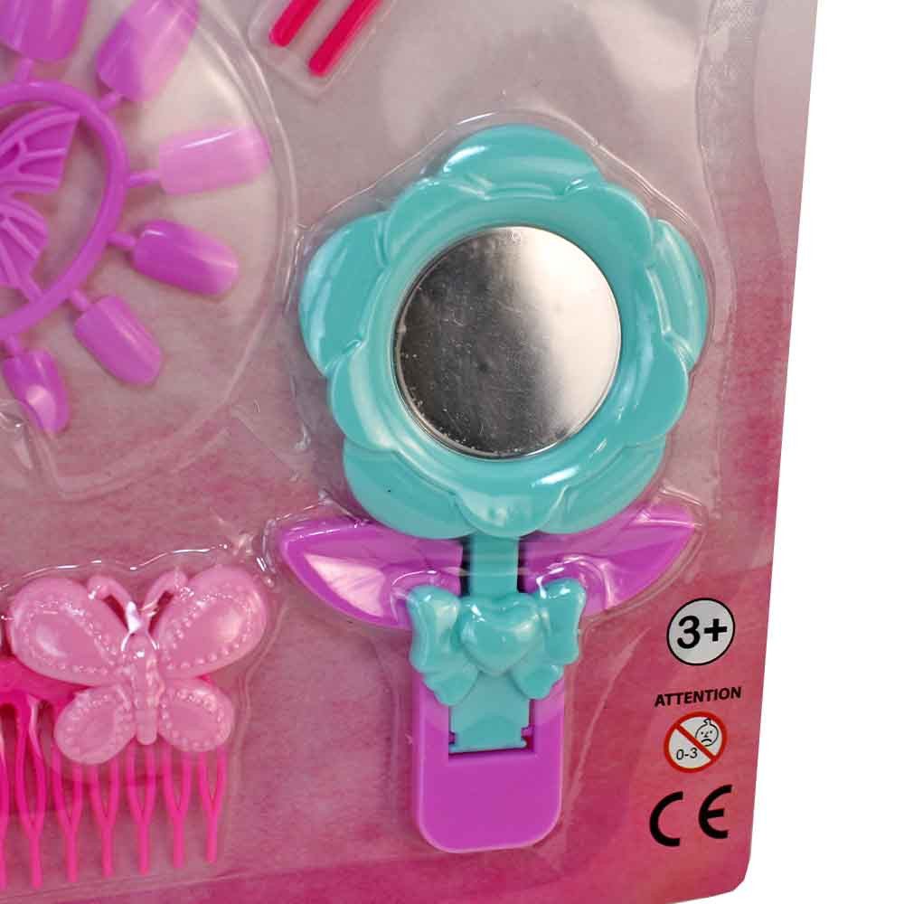 BEMIRO Schmink-Koffer 2 Stück Beauty Spielset für Mädchen "Prinzessin", 2-tlg.