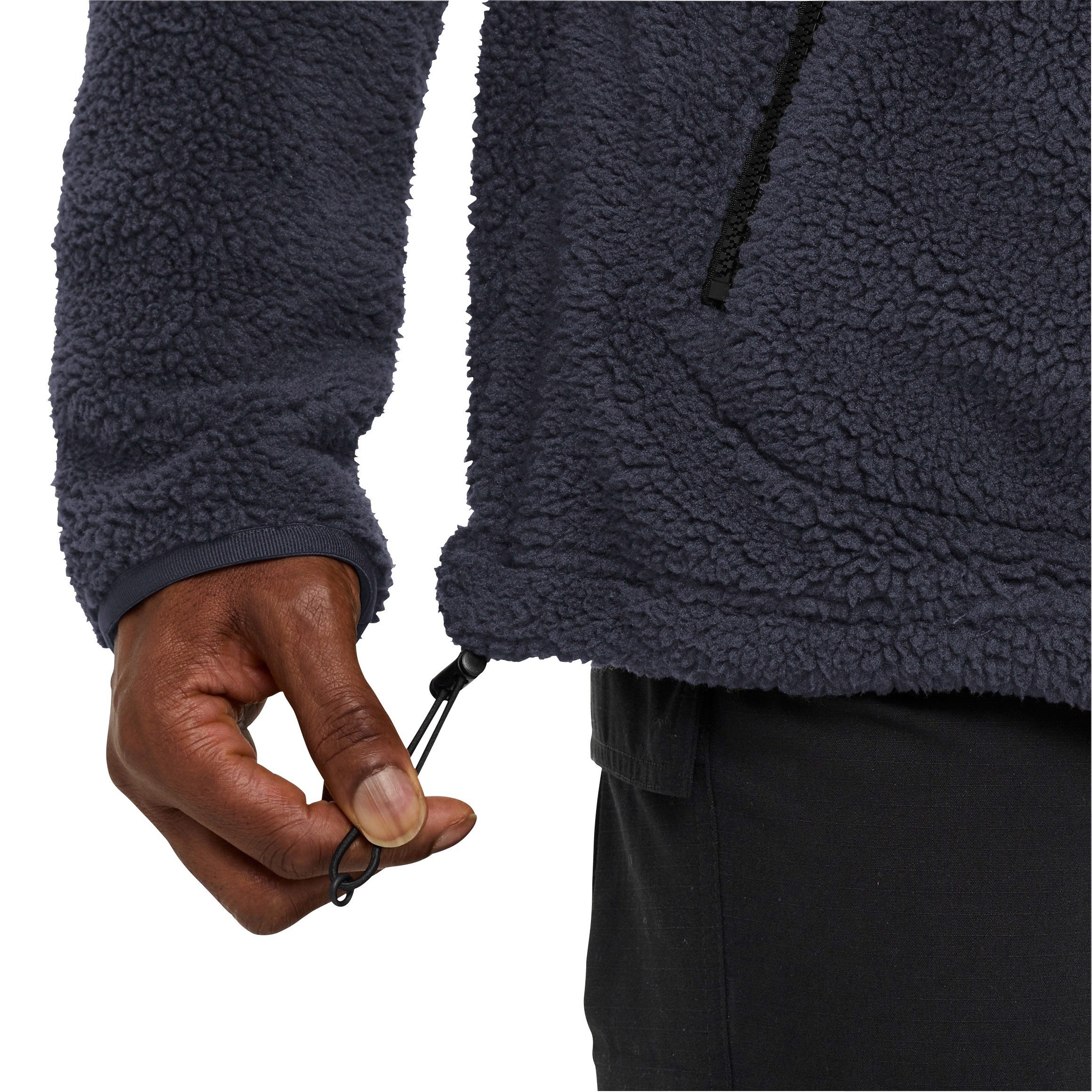 Jack Wolfskin Fleecejacke STONE LITE HOODED JKT M winddicht, atmungsaktiv, mit Eingrifftaschen, Übergangsjacke