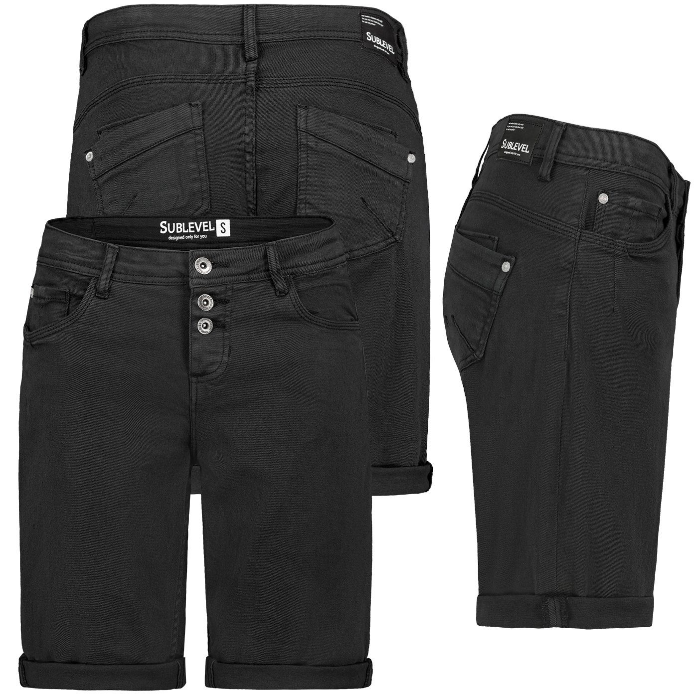 SUBLEVEL Bermudas Sublevel Damen Jeans Shorts günstig online kaufen