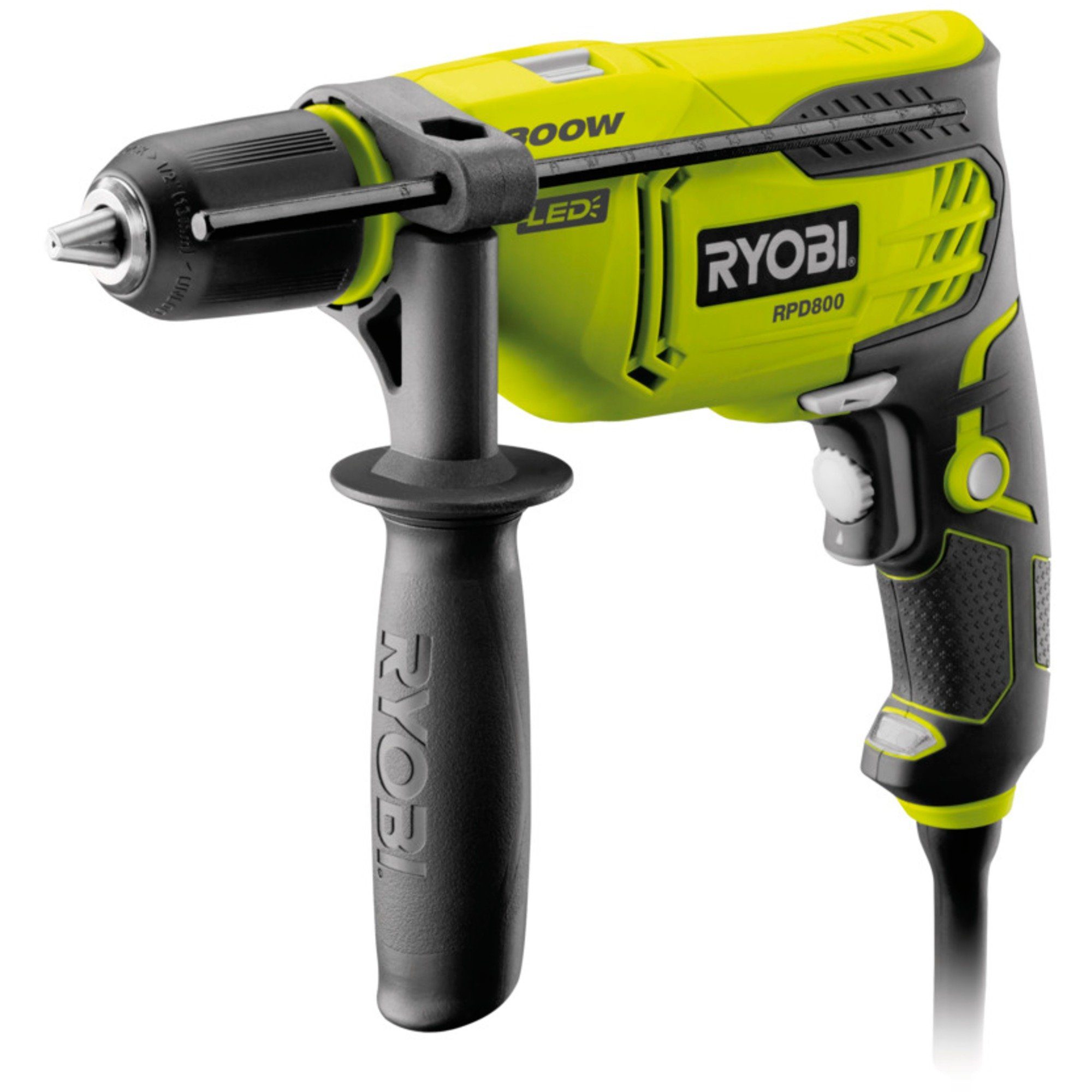 Ryobi Bohrmaschine Ryobi Schlagbohrmaschine RPD800-K, (800 Watt)