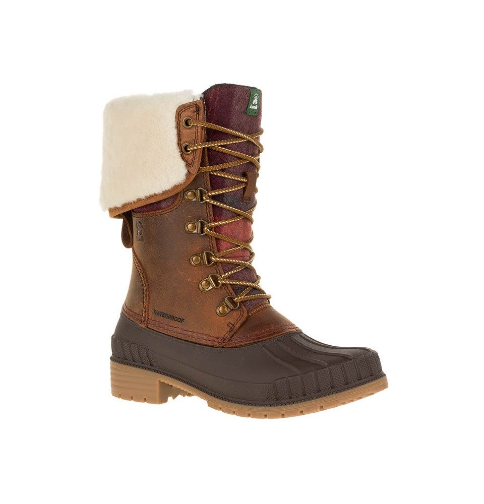 Kamik Winterstiefel Sienna Flannell 2 #20 dunkelbraun Damen Wanderschuh