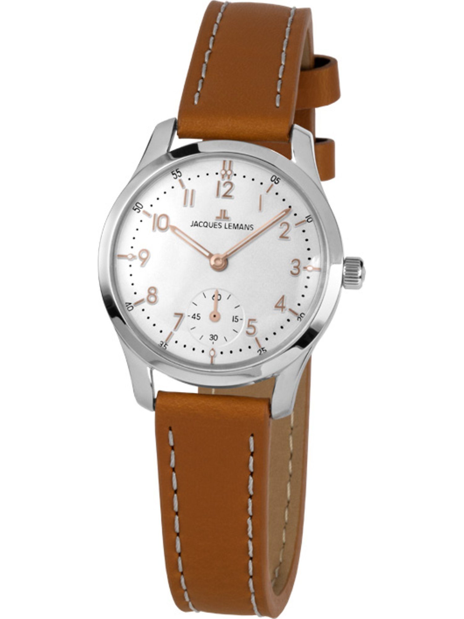 Jacques Lemans Quarzuhr Jacques Lemans Damen-Uhren Analog Quarz, Klassikuhr rosé