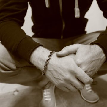 DALMARO.de Edelstahlarmband Edelstahl Armband BARACUDA, Herren Armband inkl. Schmuckschachtel
