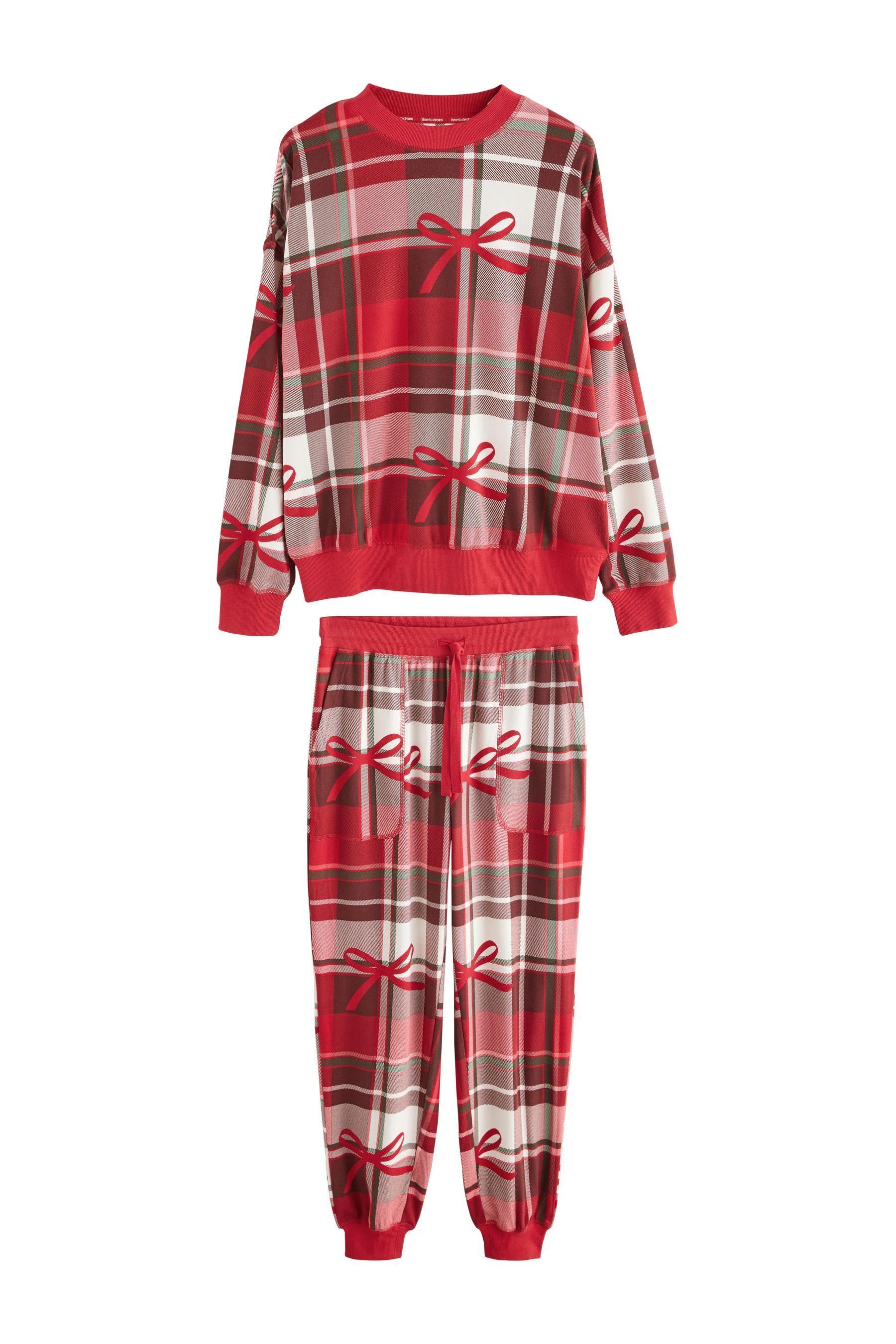 Pyjama Weicher, langärmeliger Schlafanzug