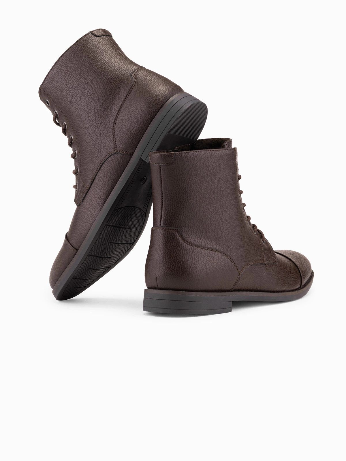 OMBRE Herren Schnürstiefel aus Ökoleder Schnürstiefel