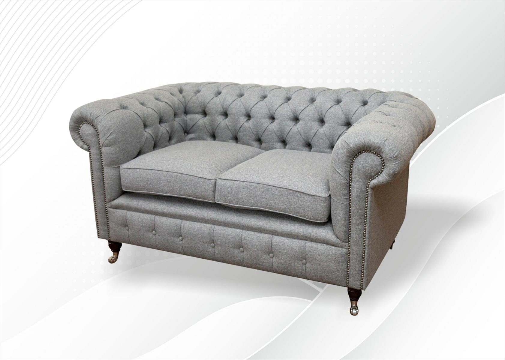 2 cm Sitzer Couch Chesterfield Chesterfield-Sofa, JVmoebel Design 165 Sofa