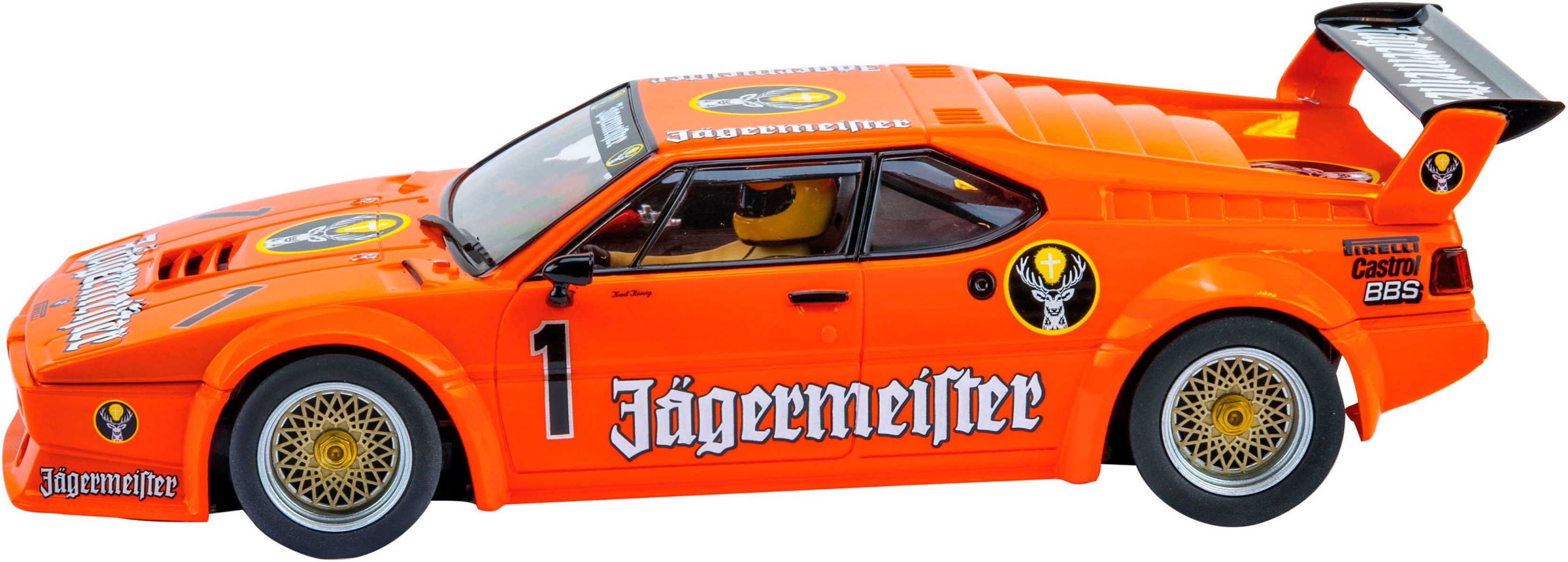 Carrera® Rennbahn-Auto BMW M1 Procar "Jägermeister Racing Team, No.1", Maßstab 1:32; mit Lichteffekt