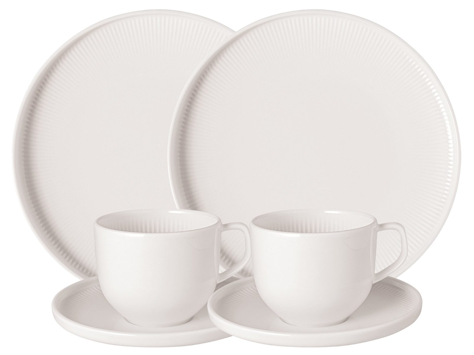Villeroy & Boch Kaffeeservice Afina Kaffeeset 6tlg, Premium Bone Porcelain