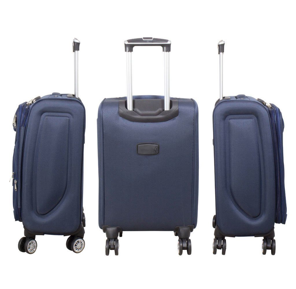 MONOPOL® Trolleyset 78, 68, 58 cm - 4 Rollen - mit Dehnfalte - in 5 Farben