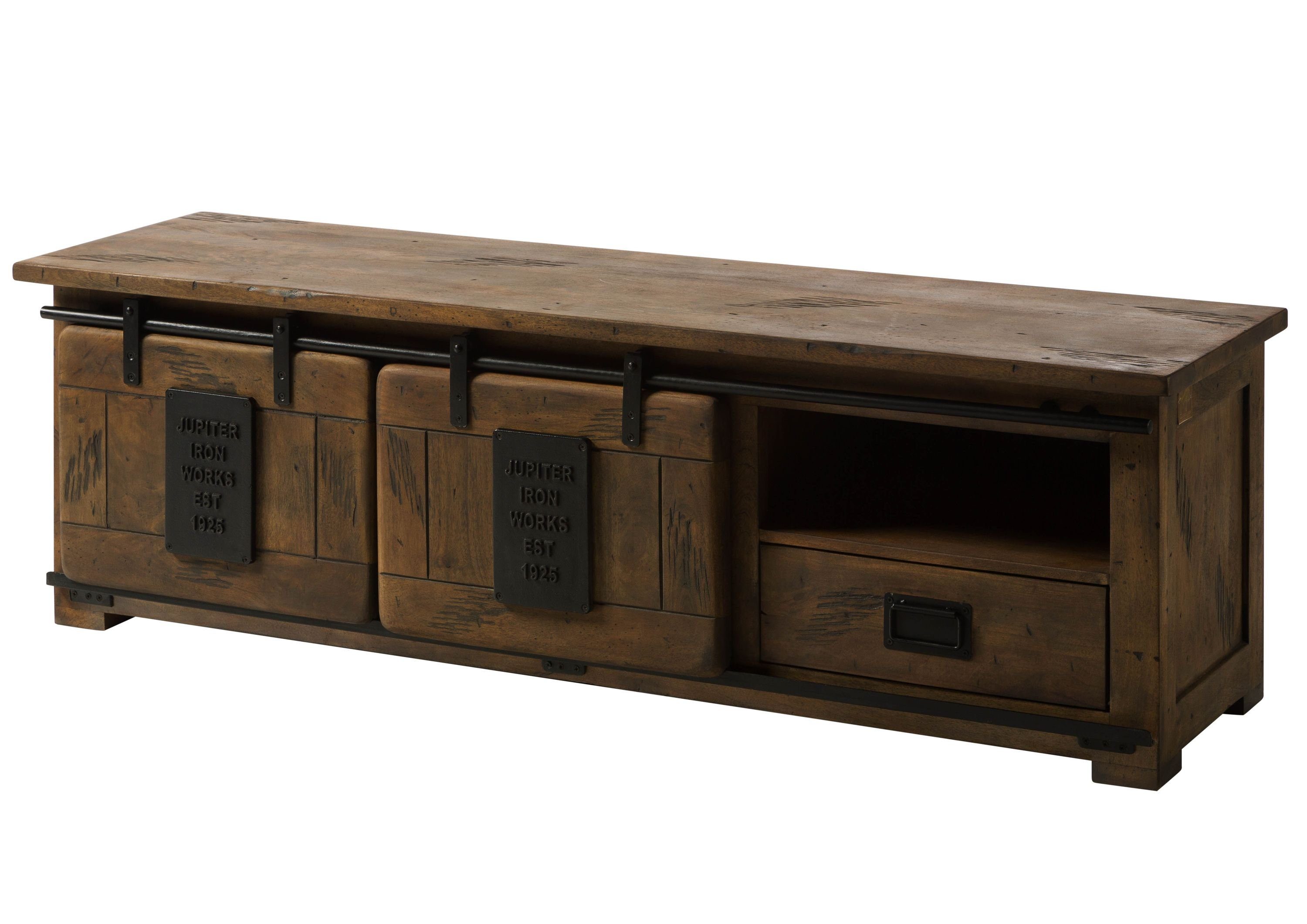 Massivmoebel24 TV-Board (TV-Board Mango 160x45x50 braun günstig online kaufen