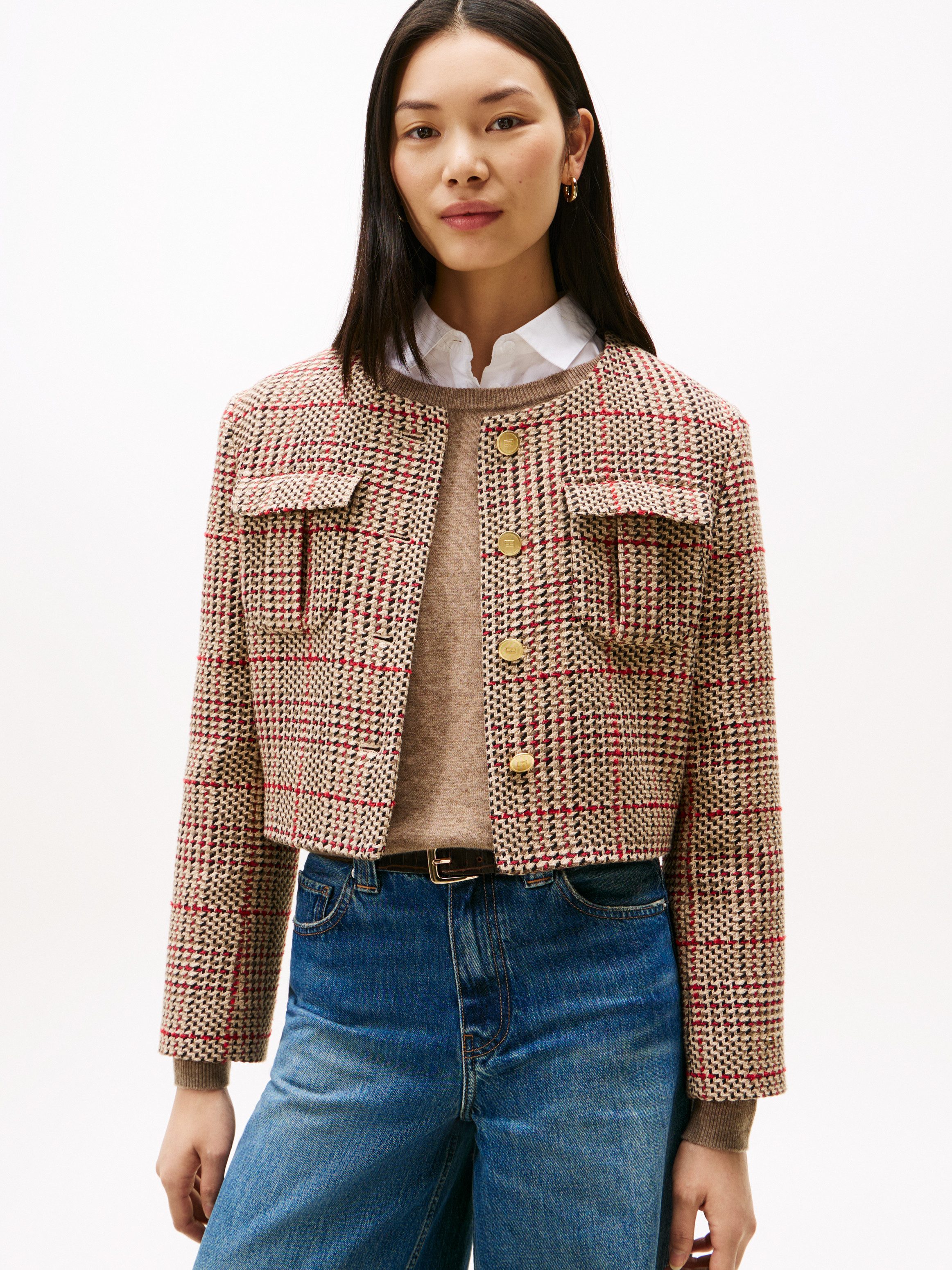Tommy Hilfiger Kurzblazer TWEED LADY JACKET günstig online kaufen