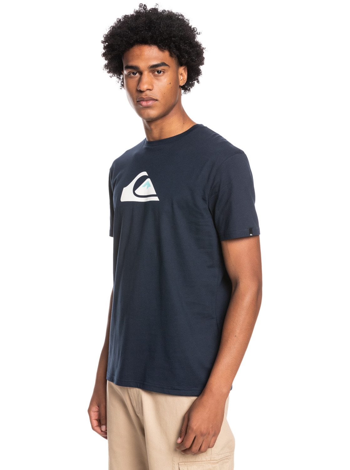T-Shirt Navy Blazer Quiksilver Logo Comp