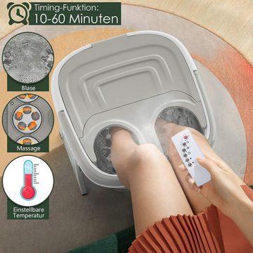 KOMFOTTEU Shiatsu-Fußmassagegerät, von 36 bis 48°C, 10-60 Min. Timer
