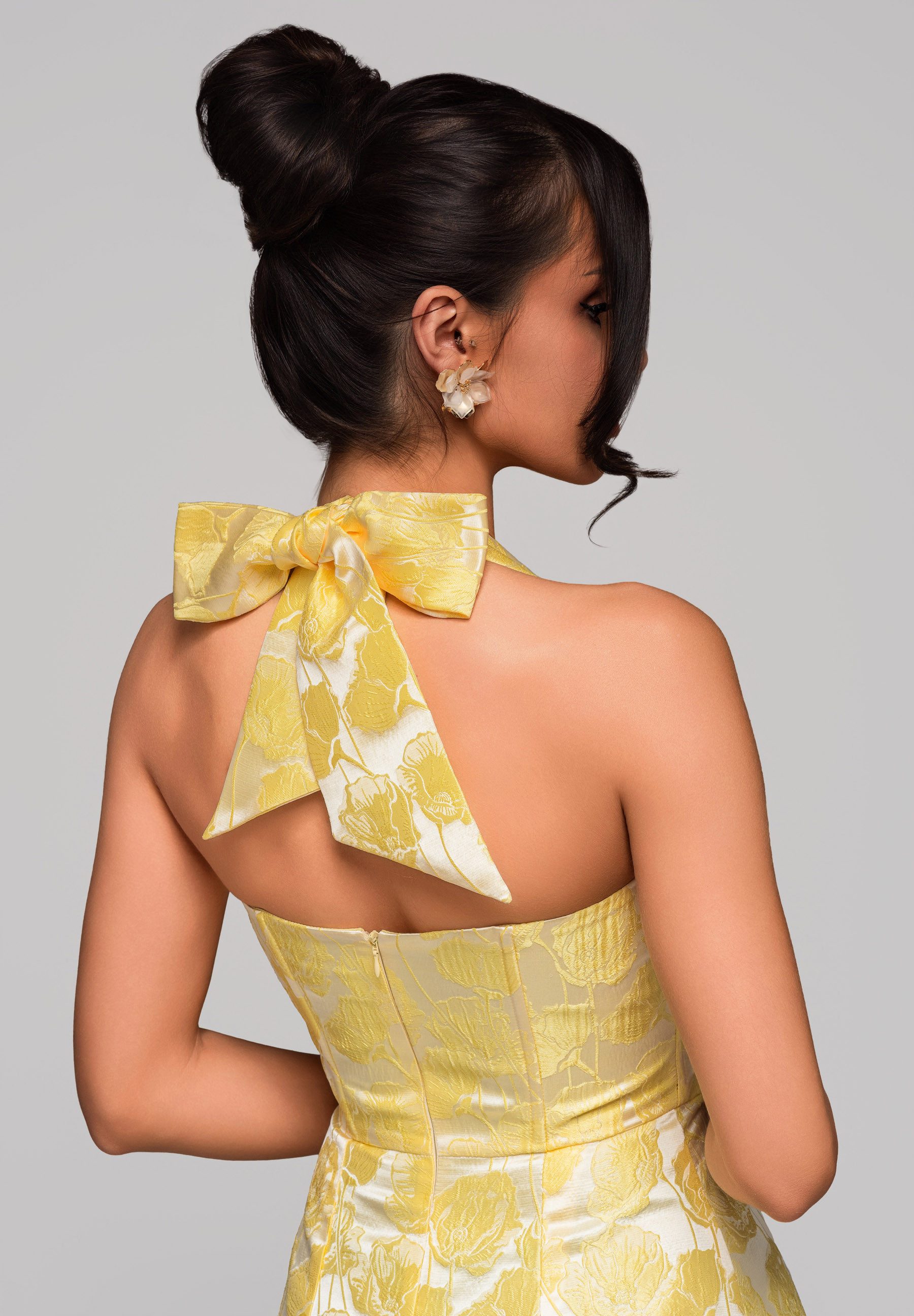 OMBRE Abendkleid Elegantes Cocktailkleid mit Jacquard-Muster günstig online kaufen