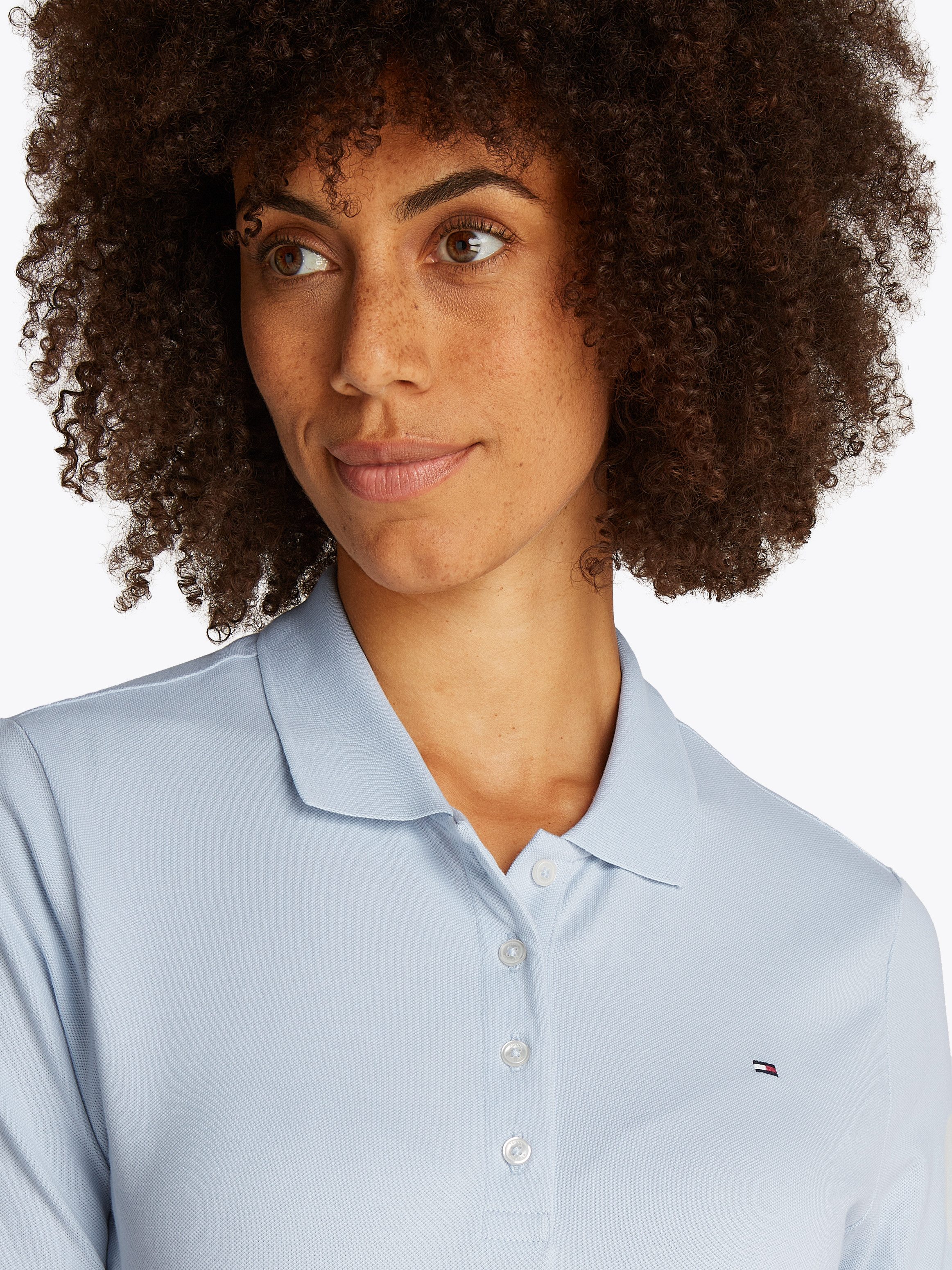 Tommy Hilfiger Poloshirt 1985 REG PIQUE POLO mit Logo-Stickerei, Seitenschlitze, Regular Fit