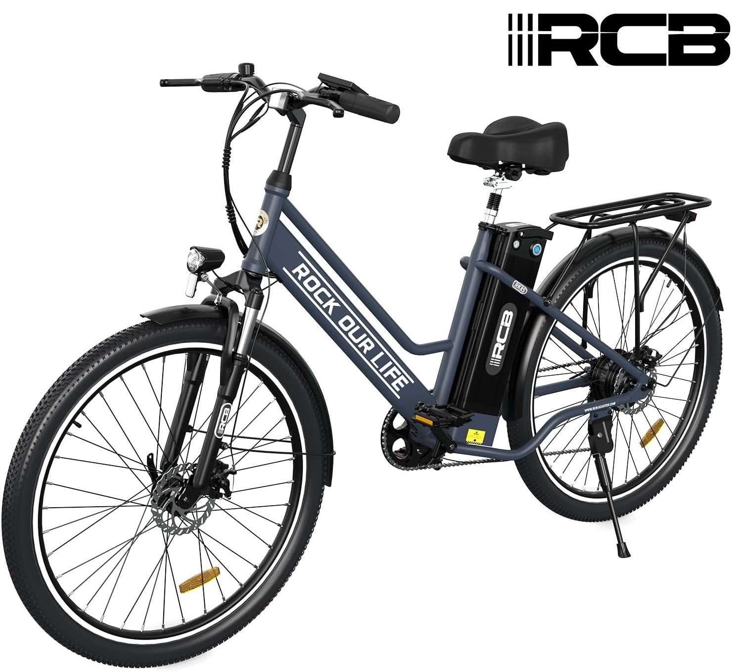 RCB E-Bike Pendler, für 250W, Lithiumbatterie 26-Zoll-Elektrofahrrad, 36V 12AH