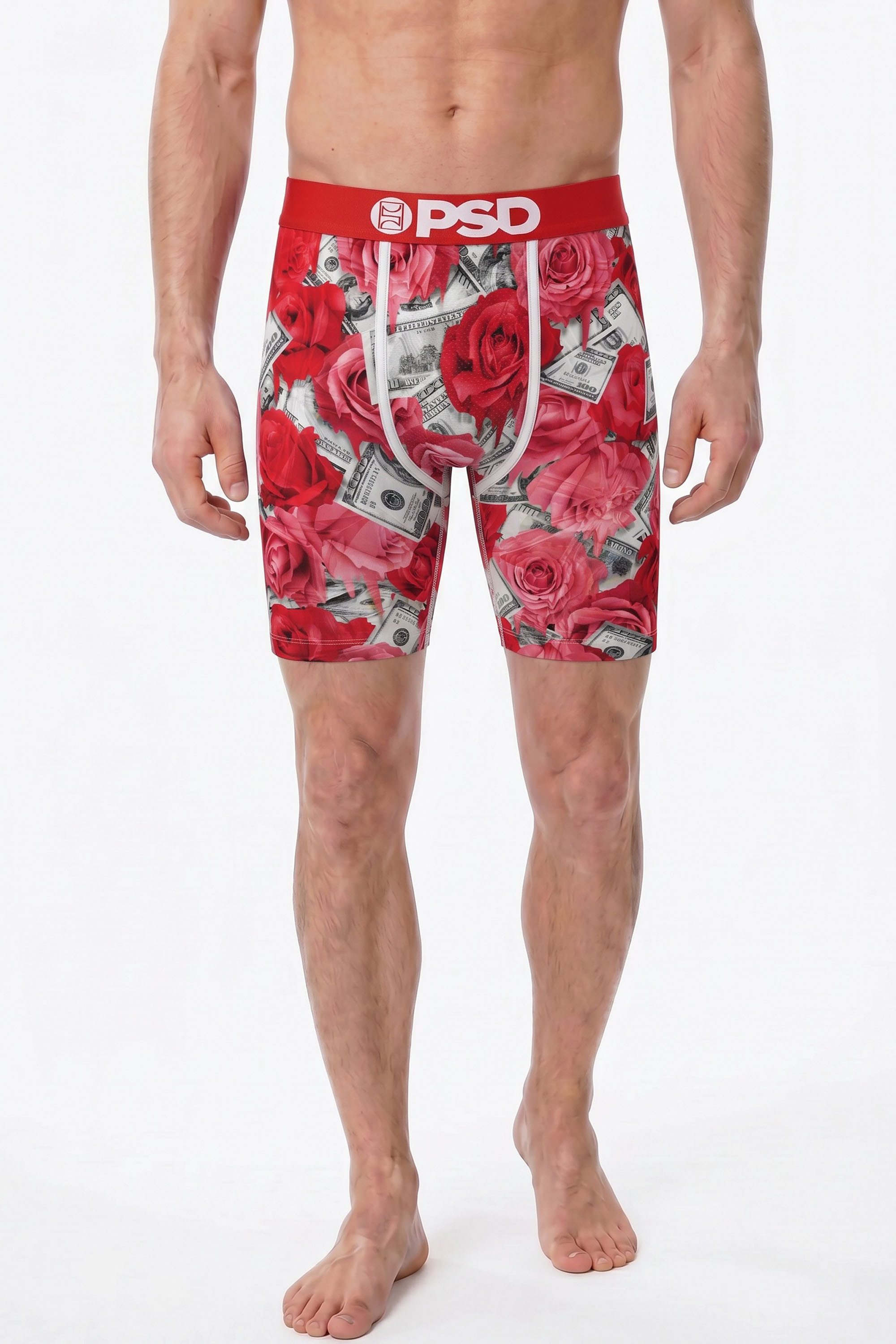 PSD Boxershorts ROSES MELT RED Herren