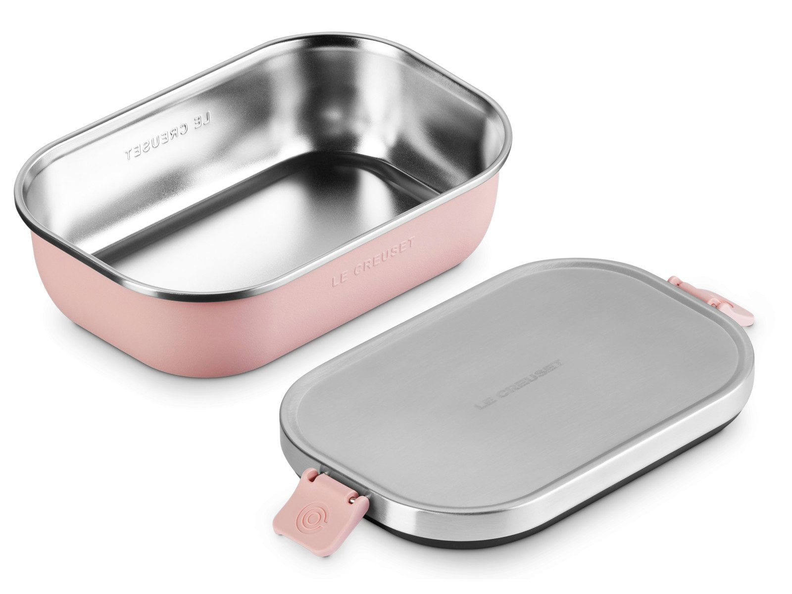 LE CREUSET Lunchbox On The Go Lunchbox shell pink 900ml, Edelstahl