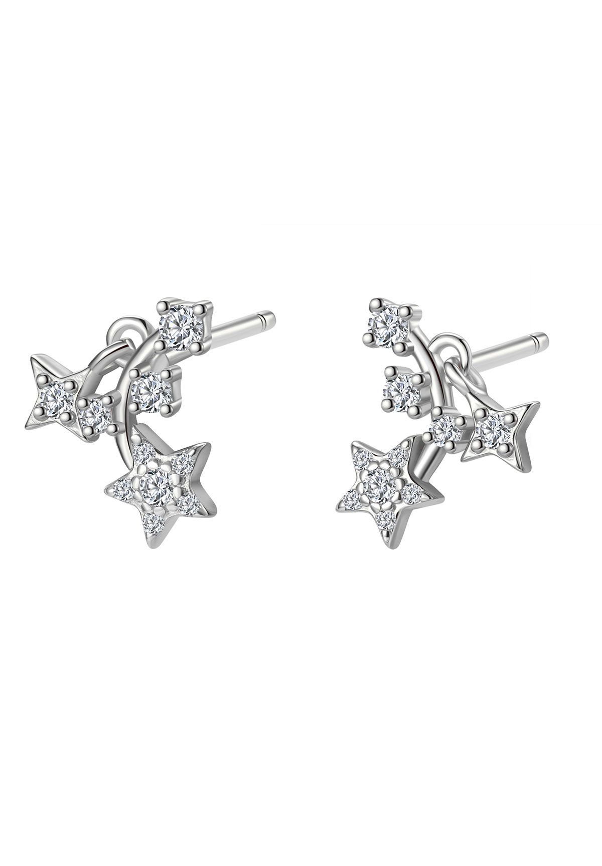 Hey Happiness Paar Ohrstecker Stern Nachthimmel, mit Zirkonia, Zarte Kleine günstig online kaufen