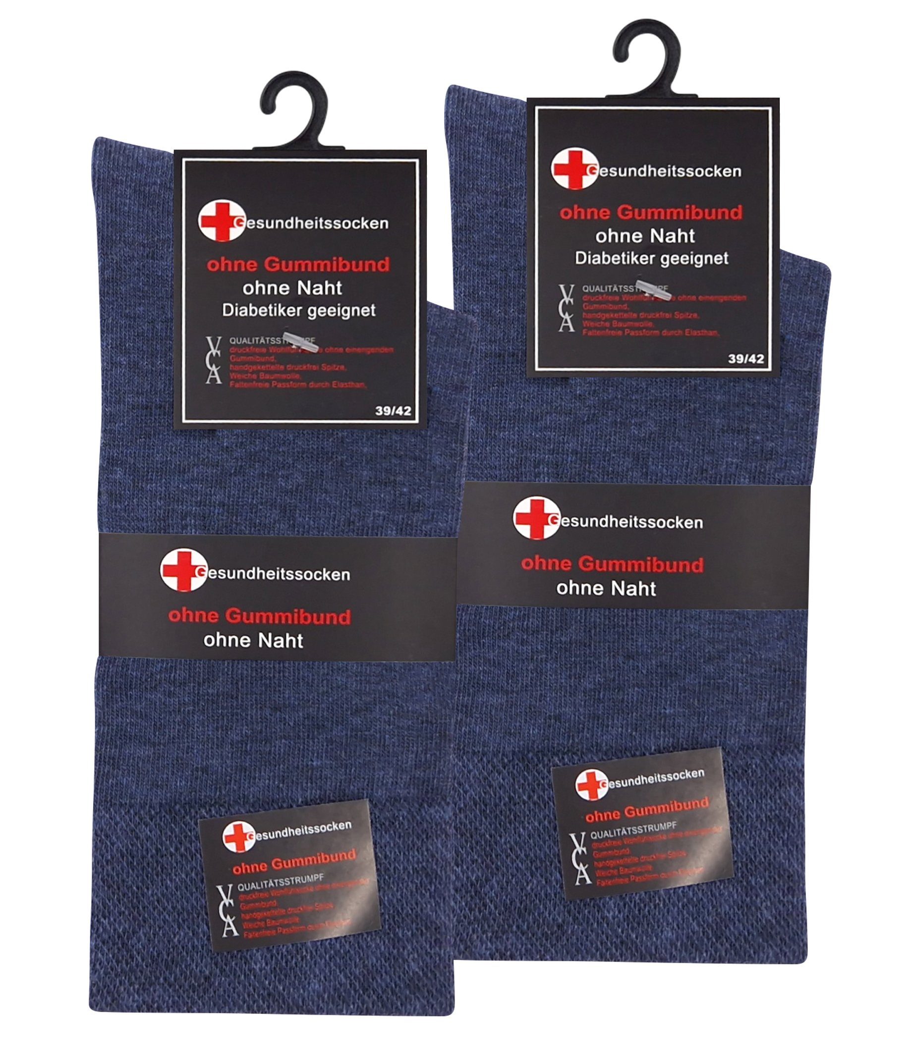 Cotton Prime® Socken ohne Gummibund (6-Paar) weiche Baumwollqualität – Bild 2 von 3