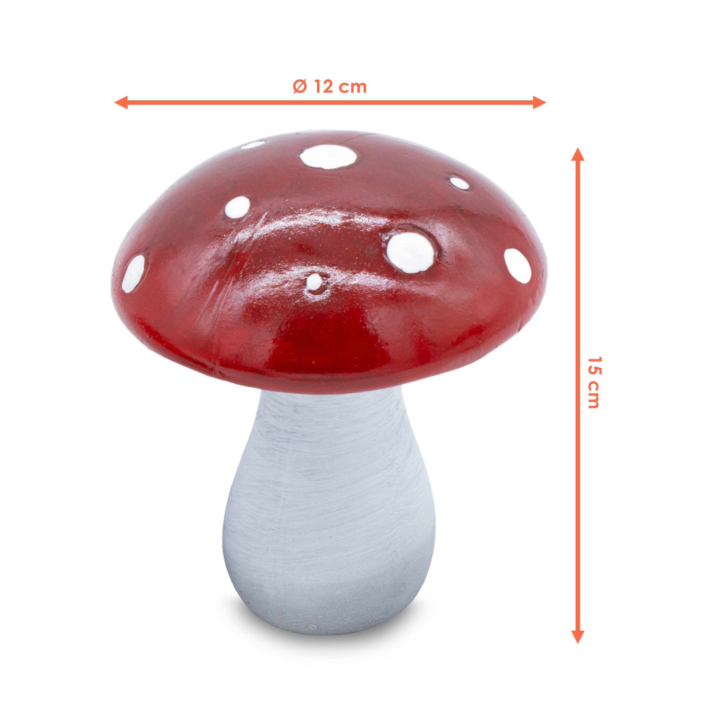 Spetebo Dekofigur Keramik Dekopilz mit glasiertem Dach (Artikel, 2 St., Dek günstig online kaufen