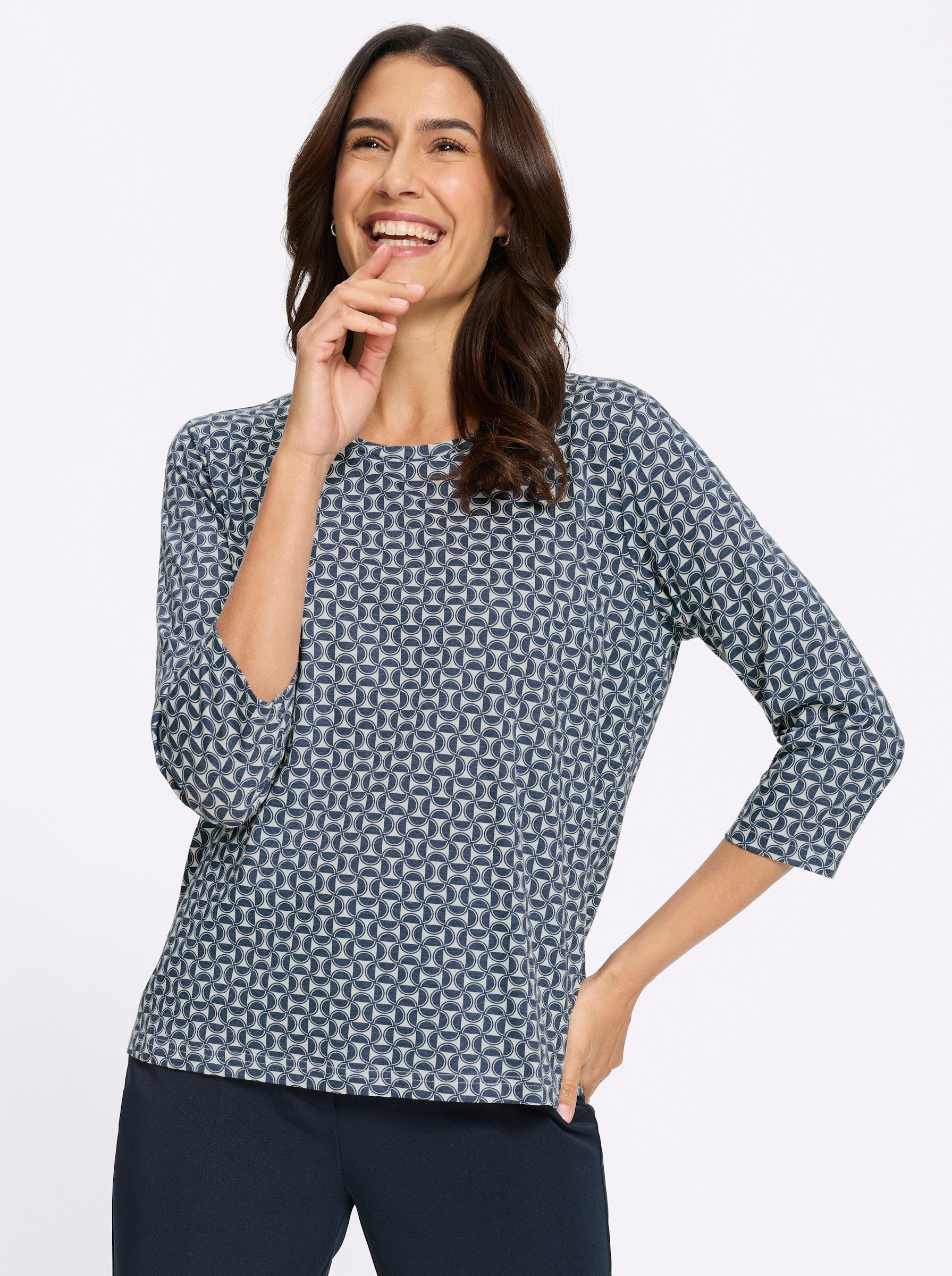 T-Shirt Print-Shirt 3/4-Arm
