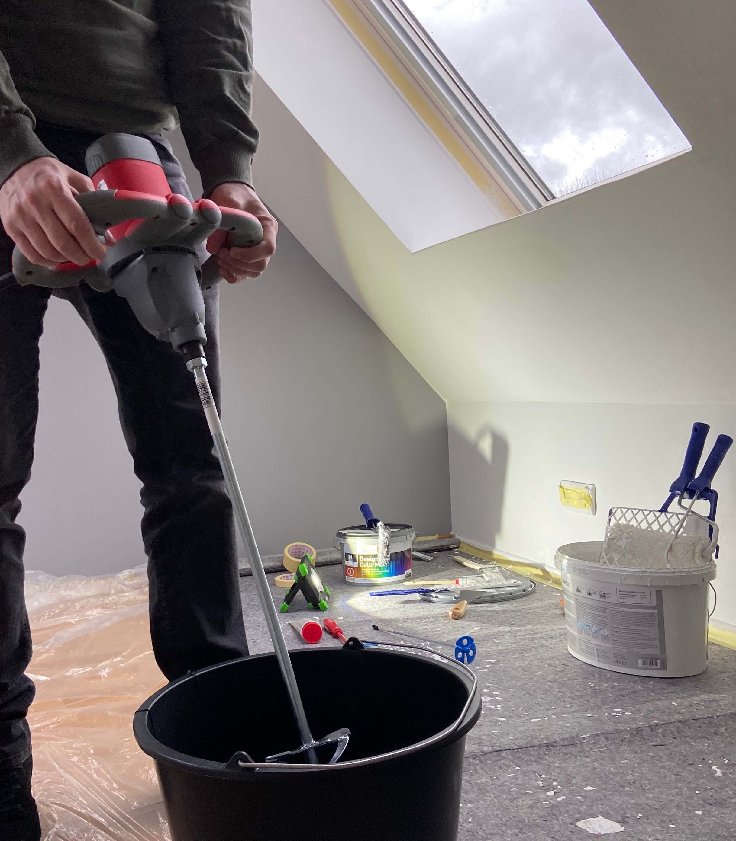 TECMIX Elektrisches Rührwerk TMX PRO 1250, 1220 W, Griff mit integrierten Bedienelementen, antirutsch Auflage